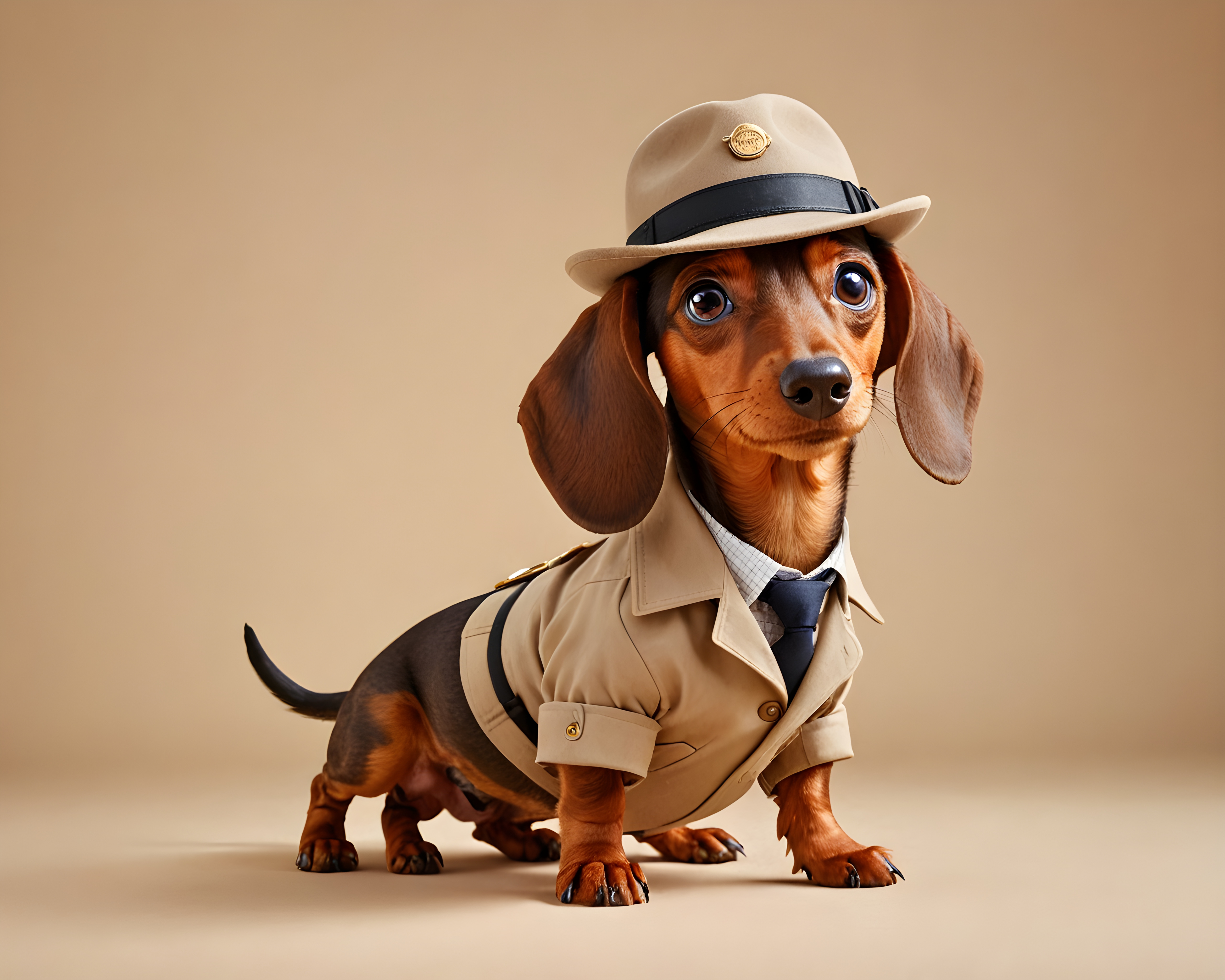 Detective Dachshund — Cartoon / Kawaii (Motivational)