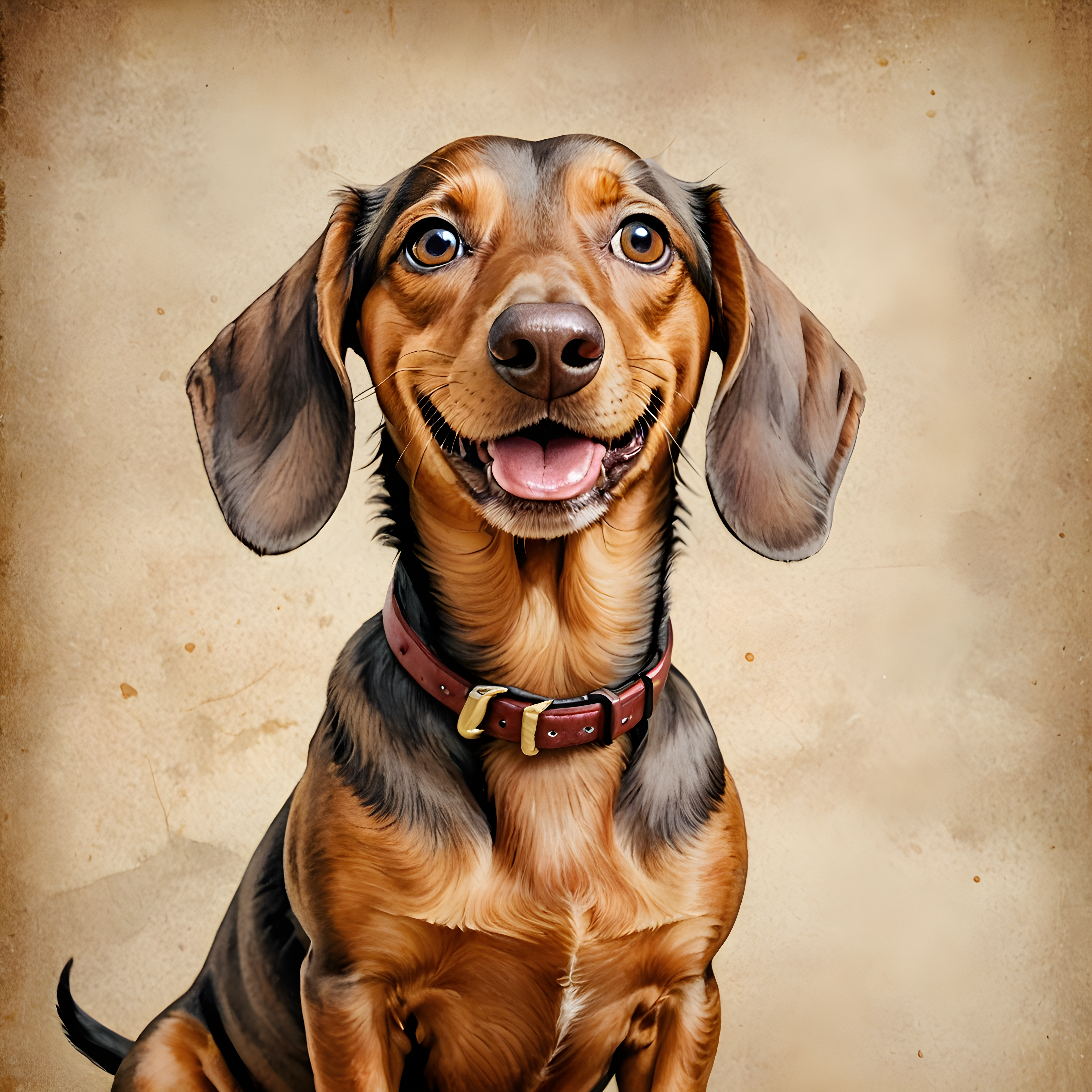 Detective Dachshund — Watercolor (Happy)