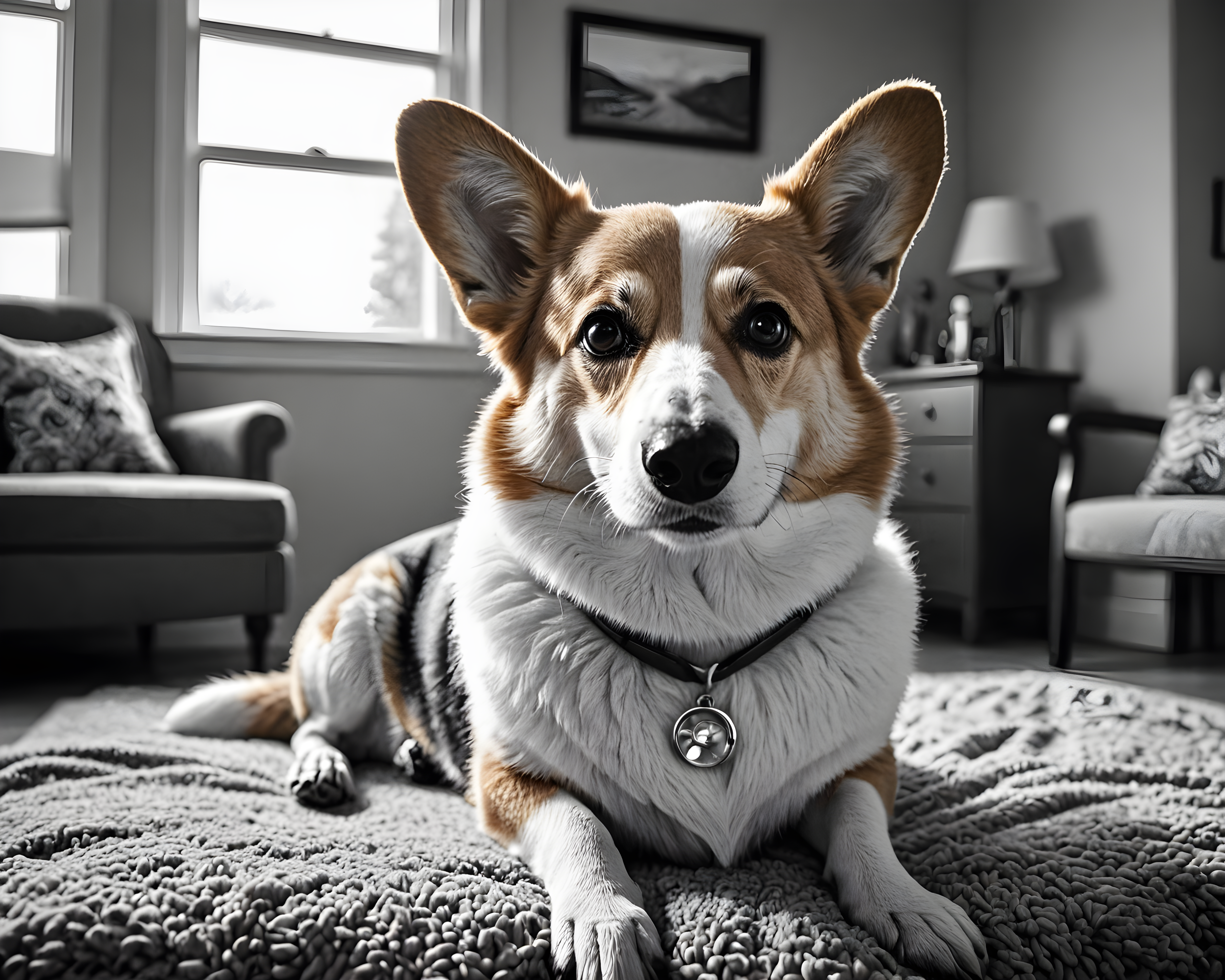 Doctor Corgi — Black & White (Funny)