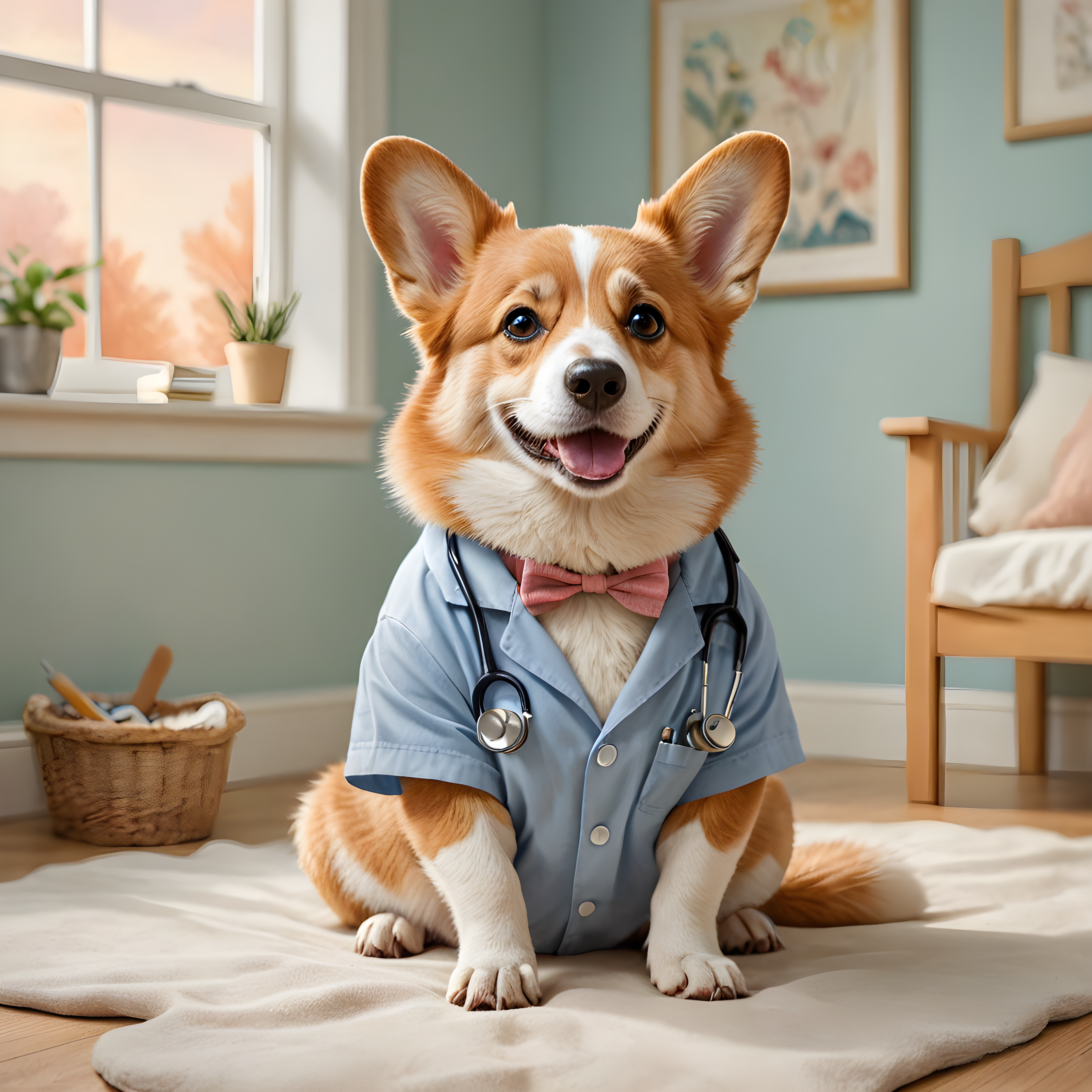 Doctor Corgi — Nursery (Romantic)