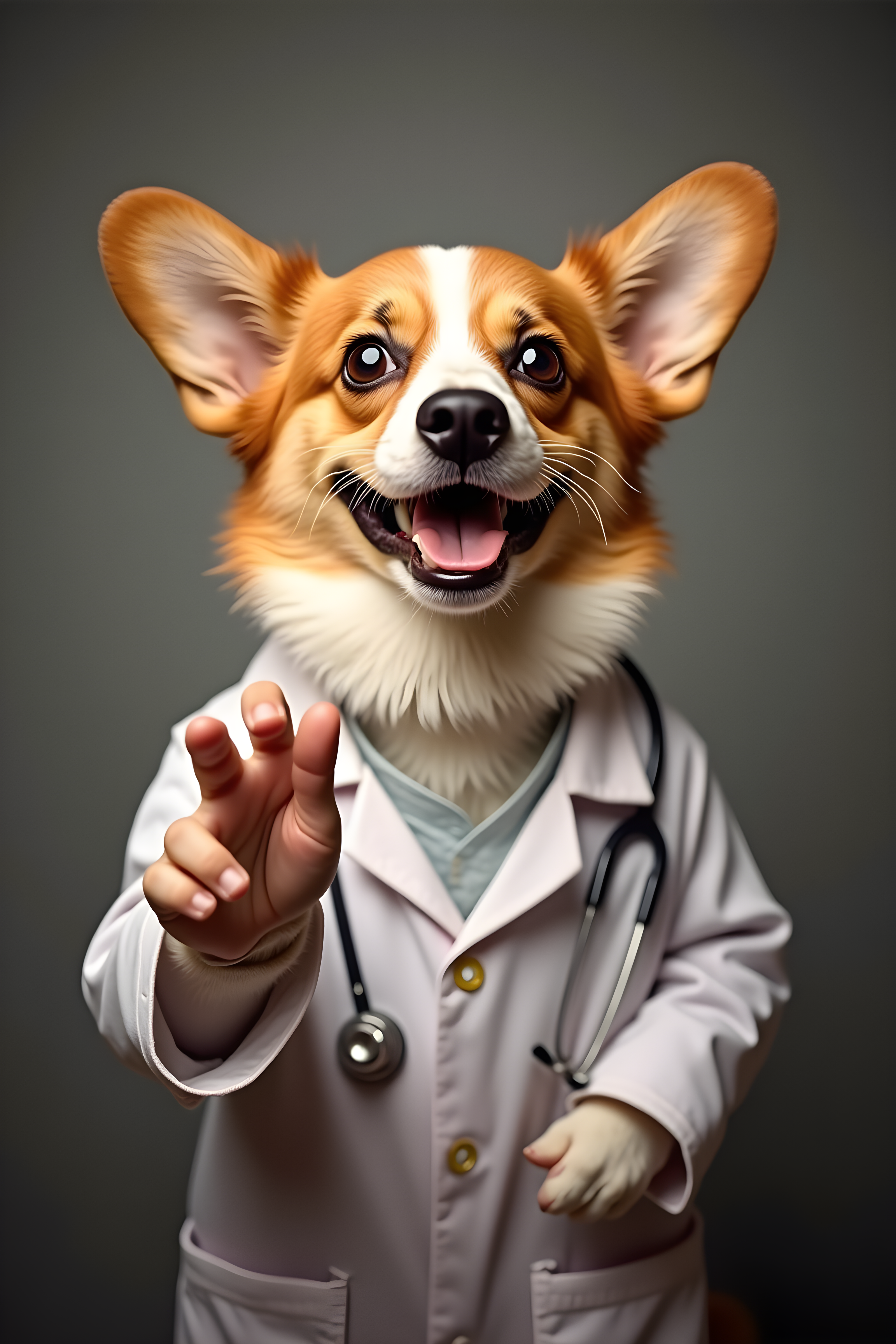 Doctor Corgi — Realistic (Happy)