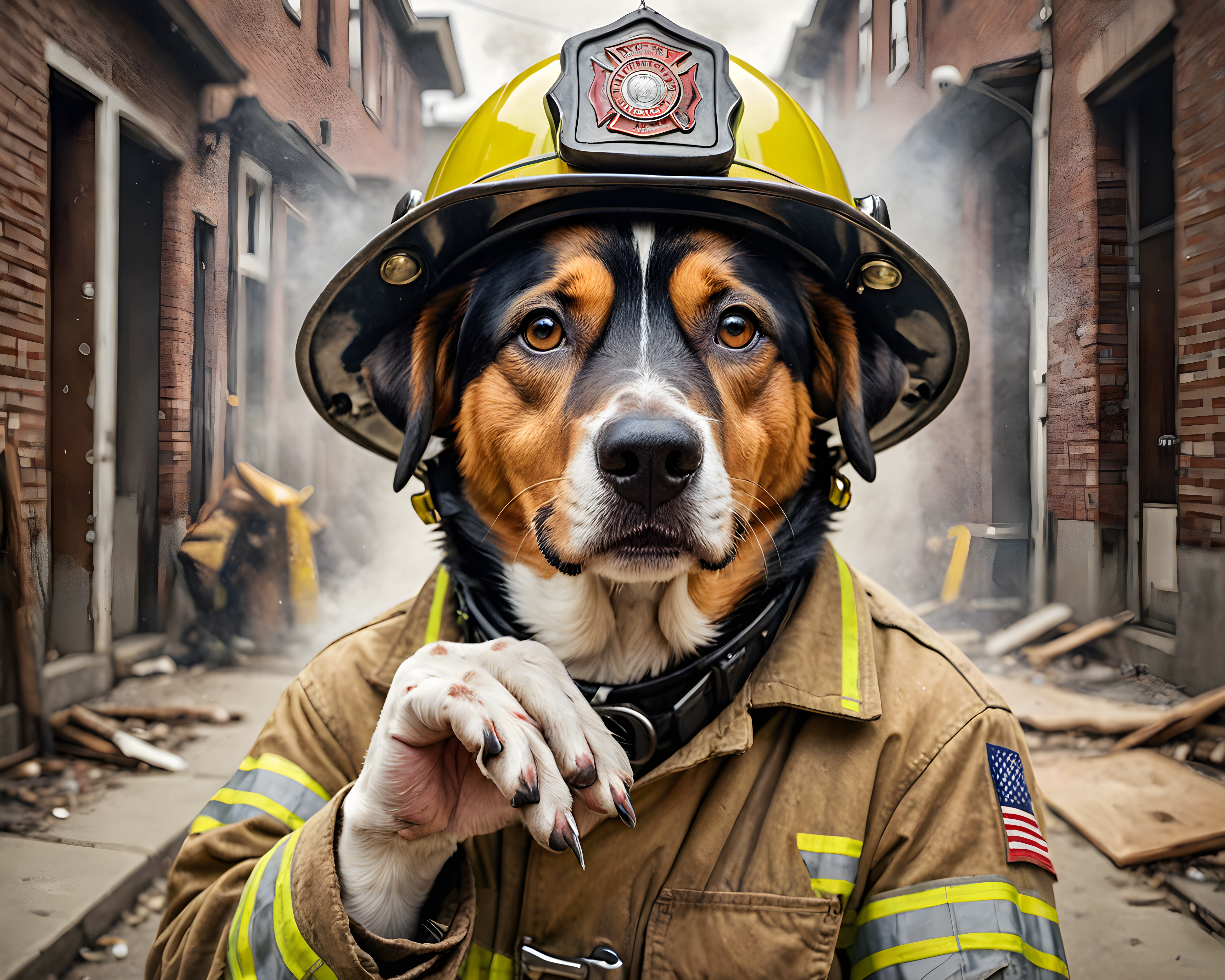 Firefighter Dog — Funny (Motivational)