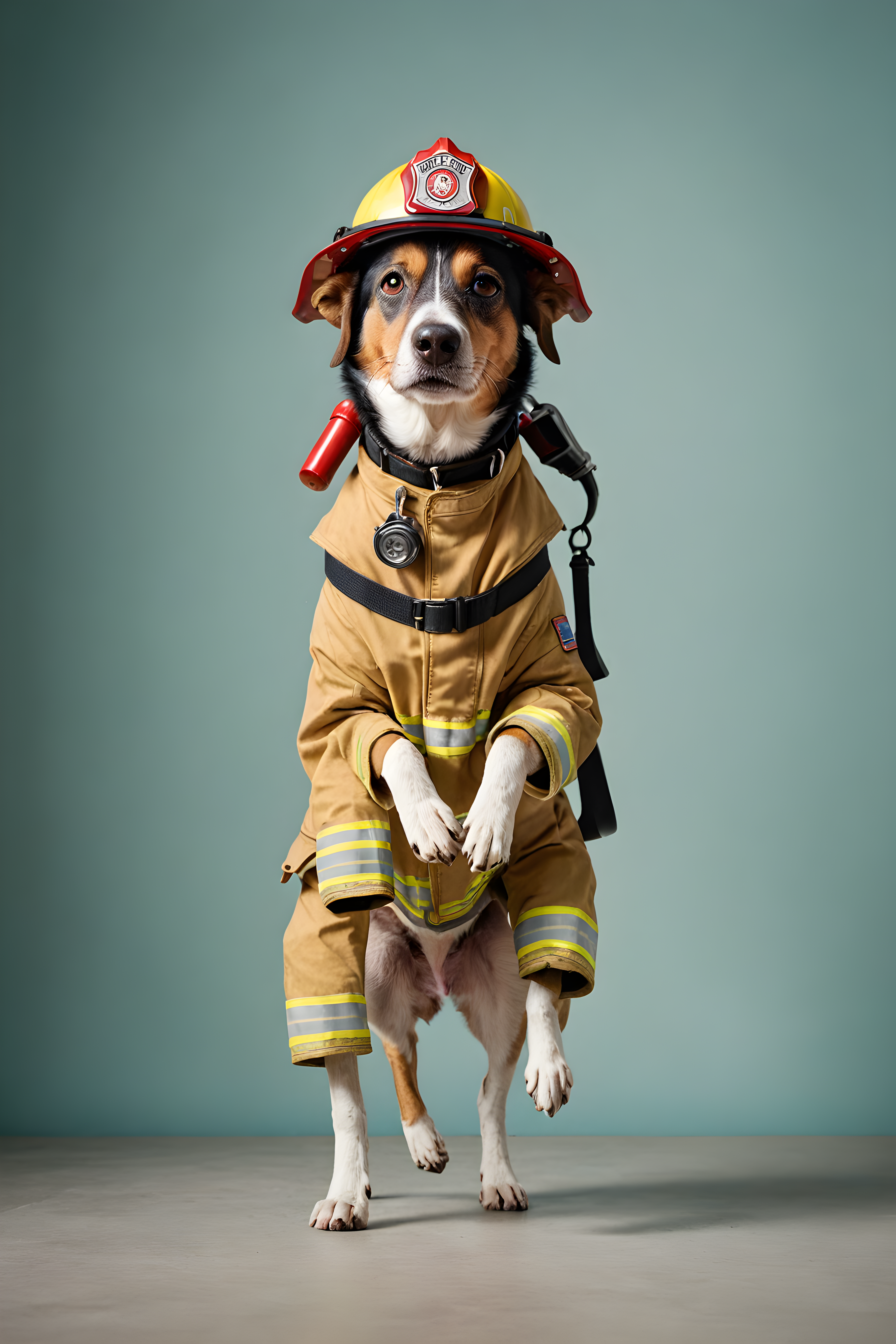 Firefighter Dog — Modern Aesthetic (Aesthetic)