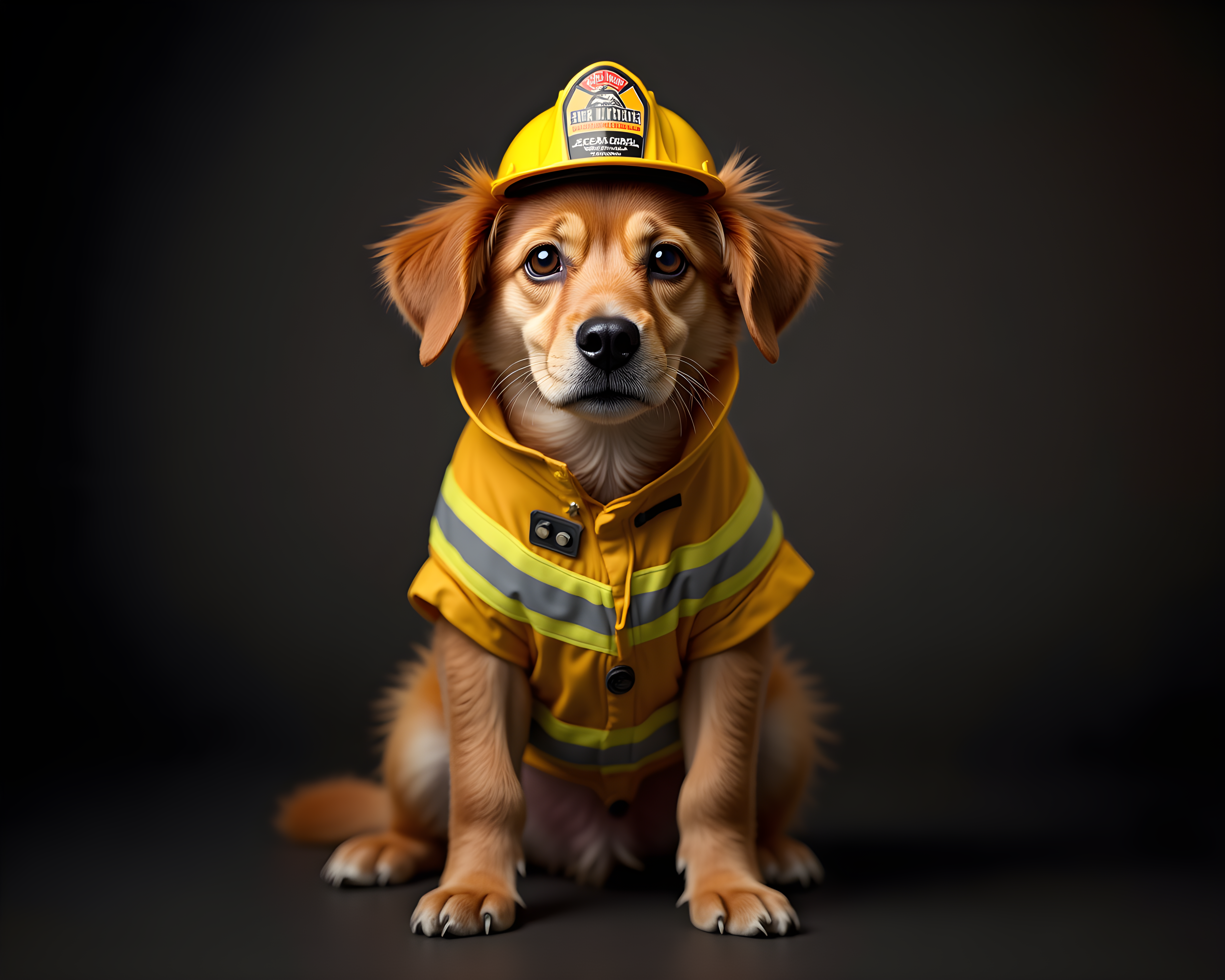 Firefighter Dog — Realistic (Motivational)