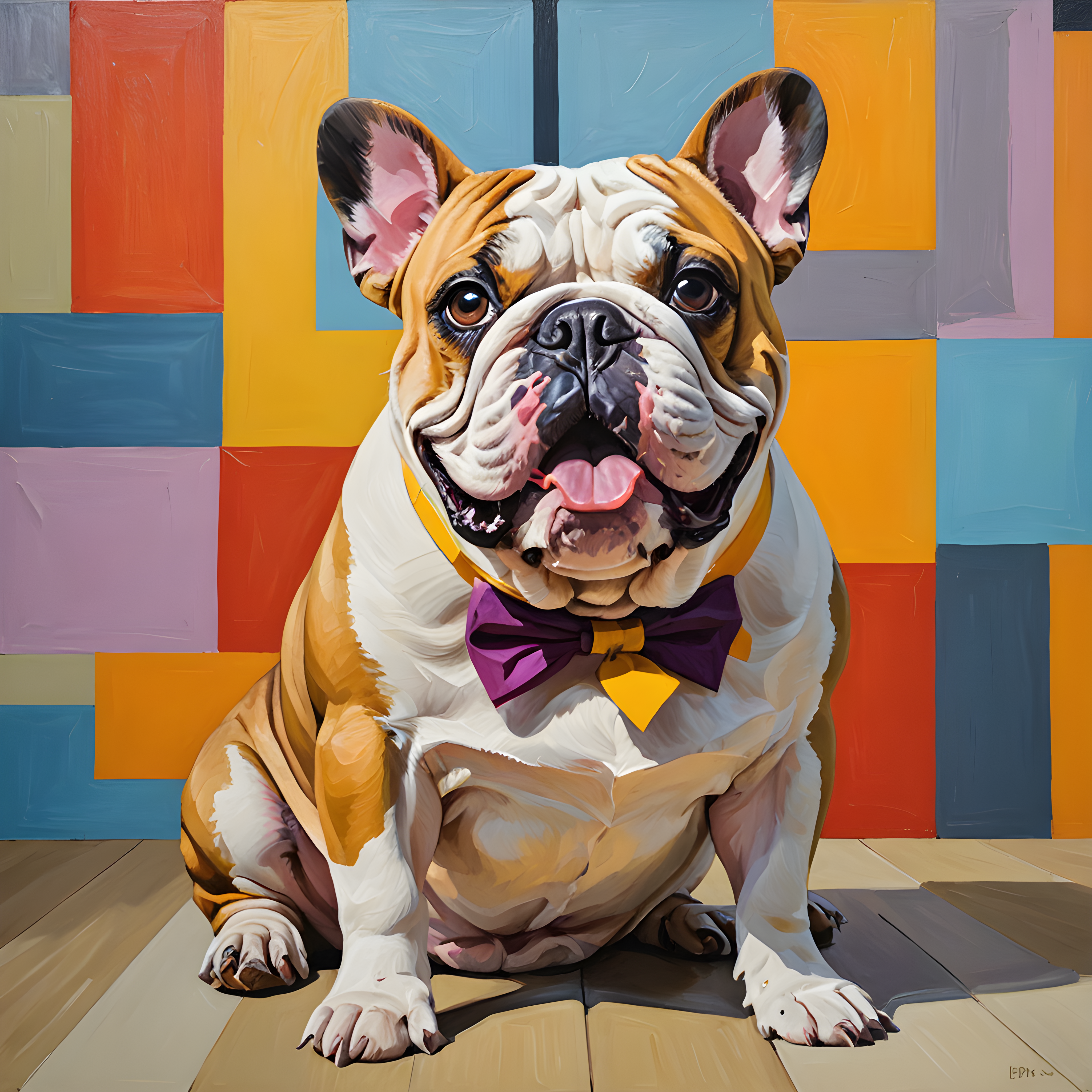 Judge Bulldog — Abstract (Happy)
