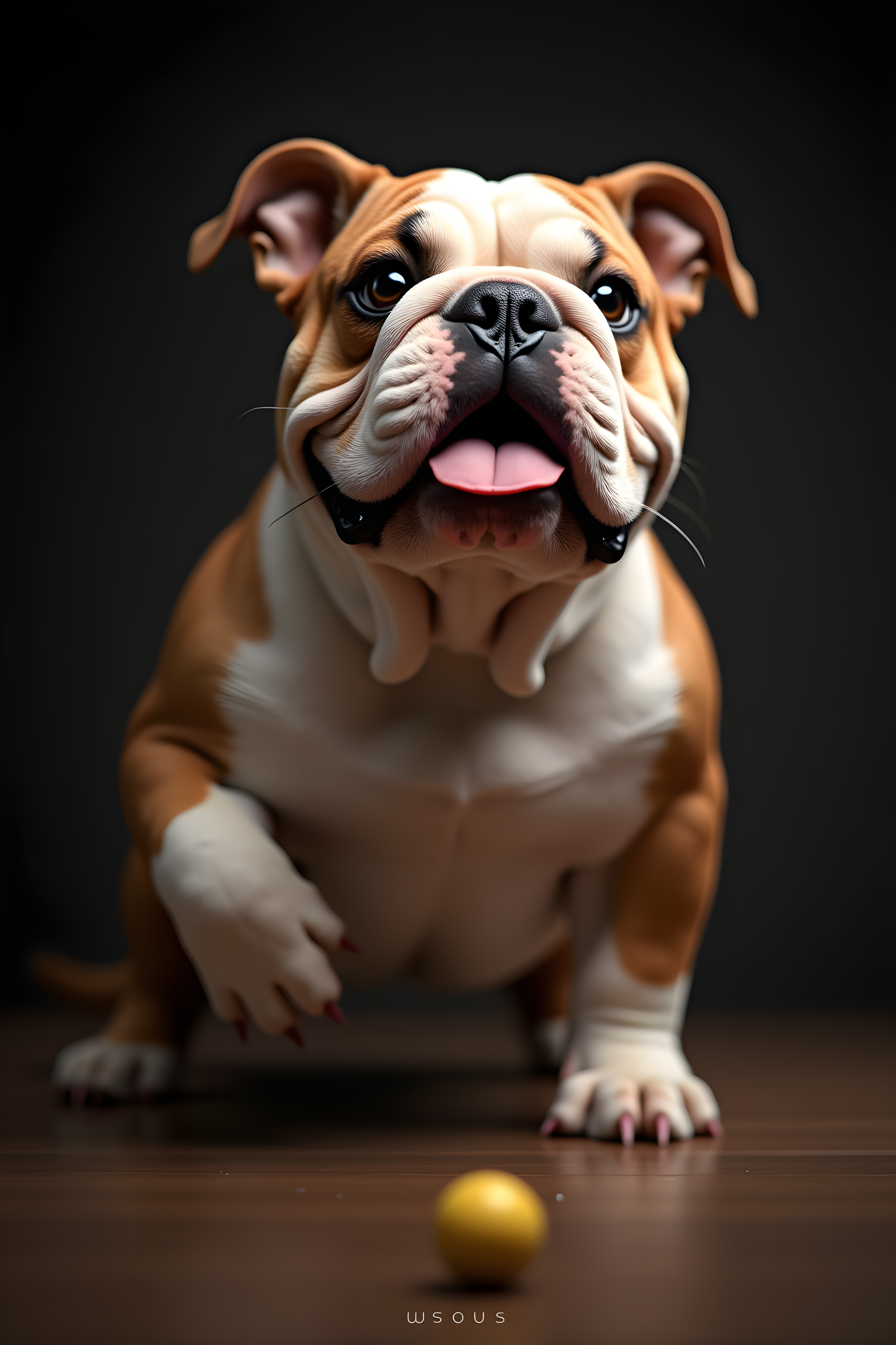Judge Bulldog — Hyper-Realistic (Playful)