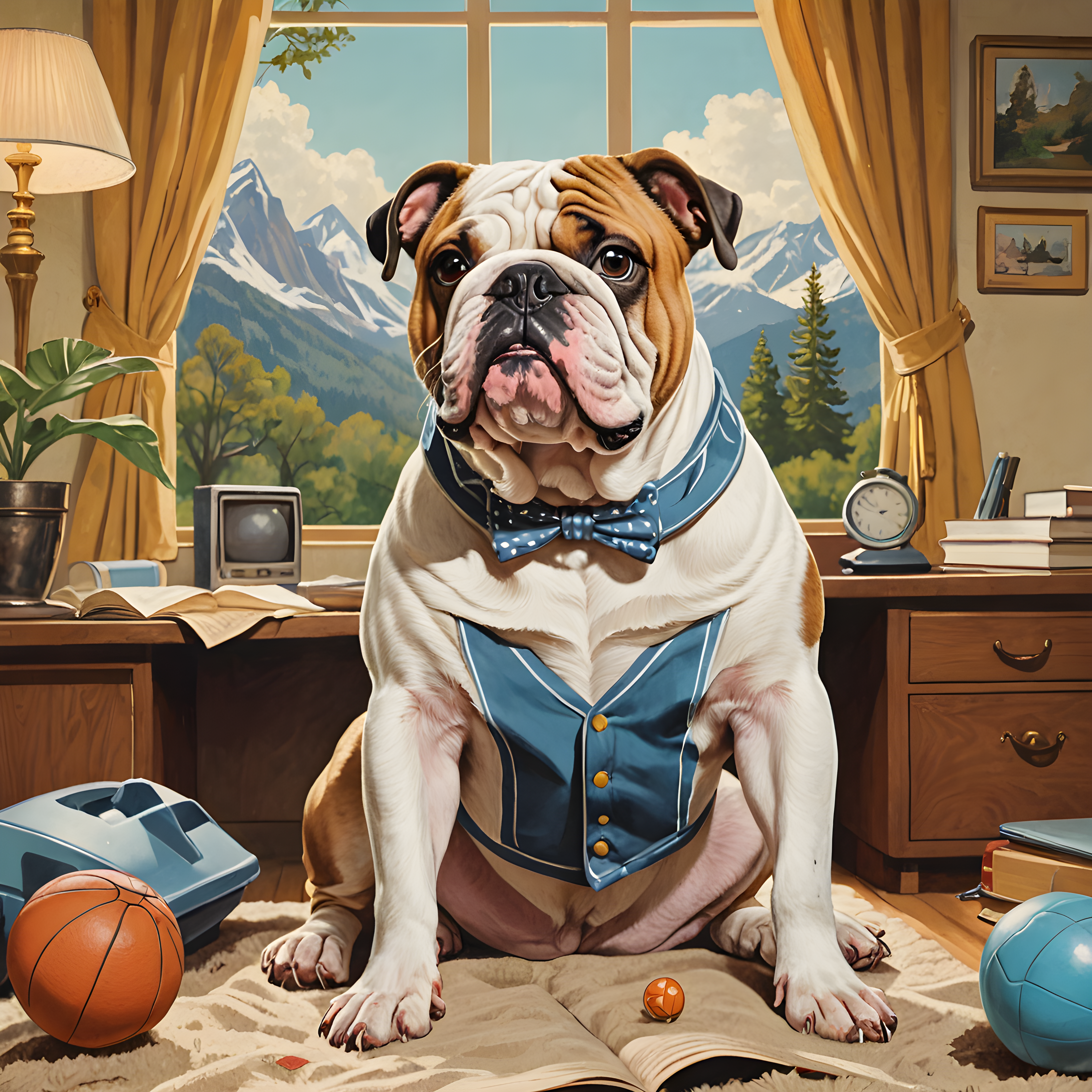 Judge Bulldog — Retro (Playful)