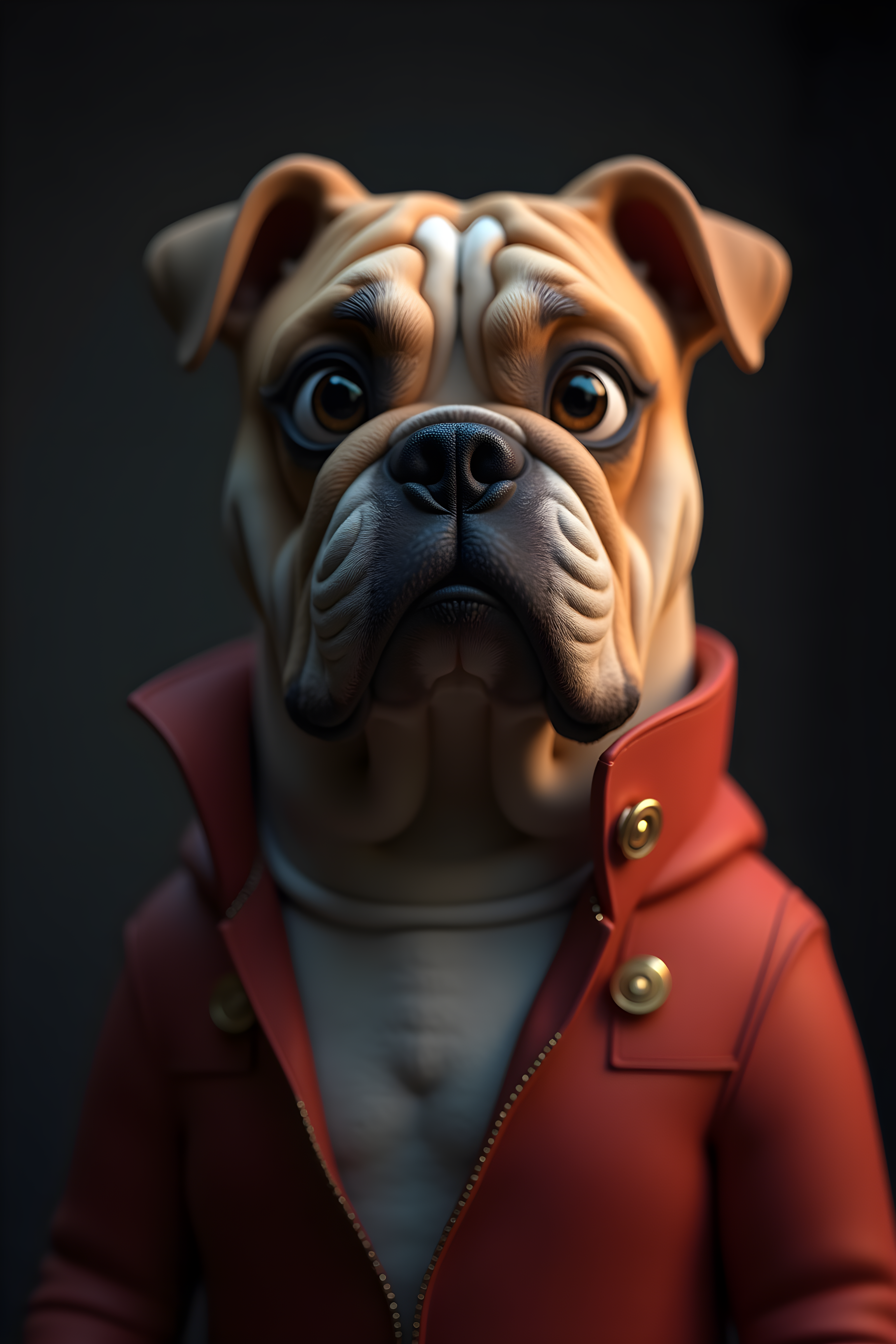 Judge Bulldog — 3D Render (Aesthetic)