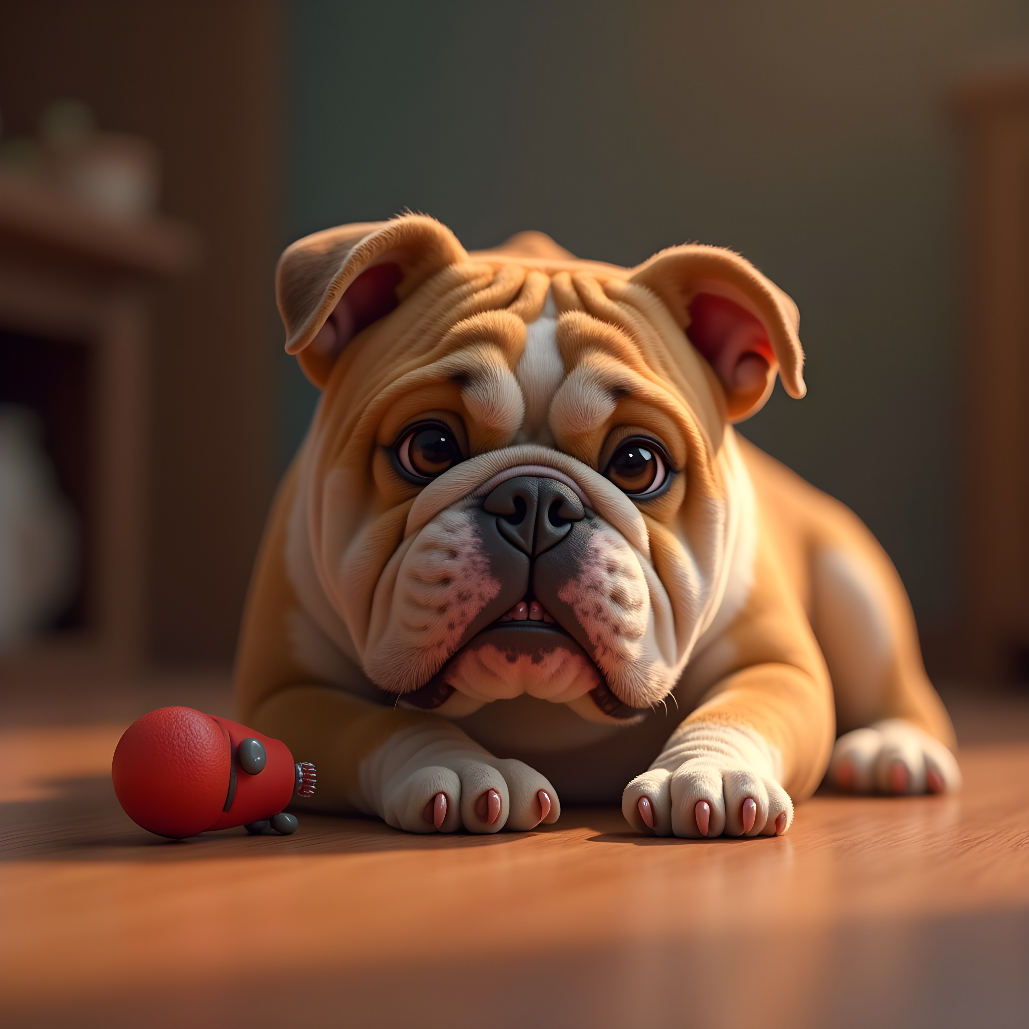 Judge Bulldog — 3D Render (Playful)