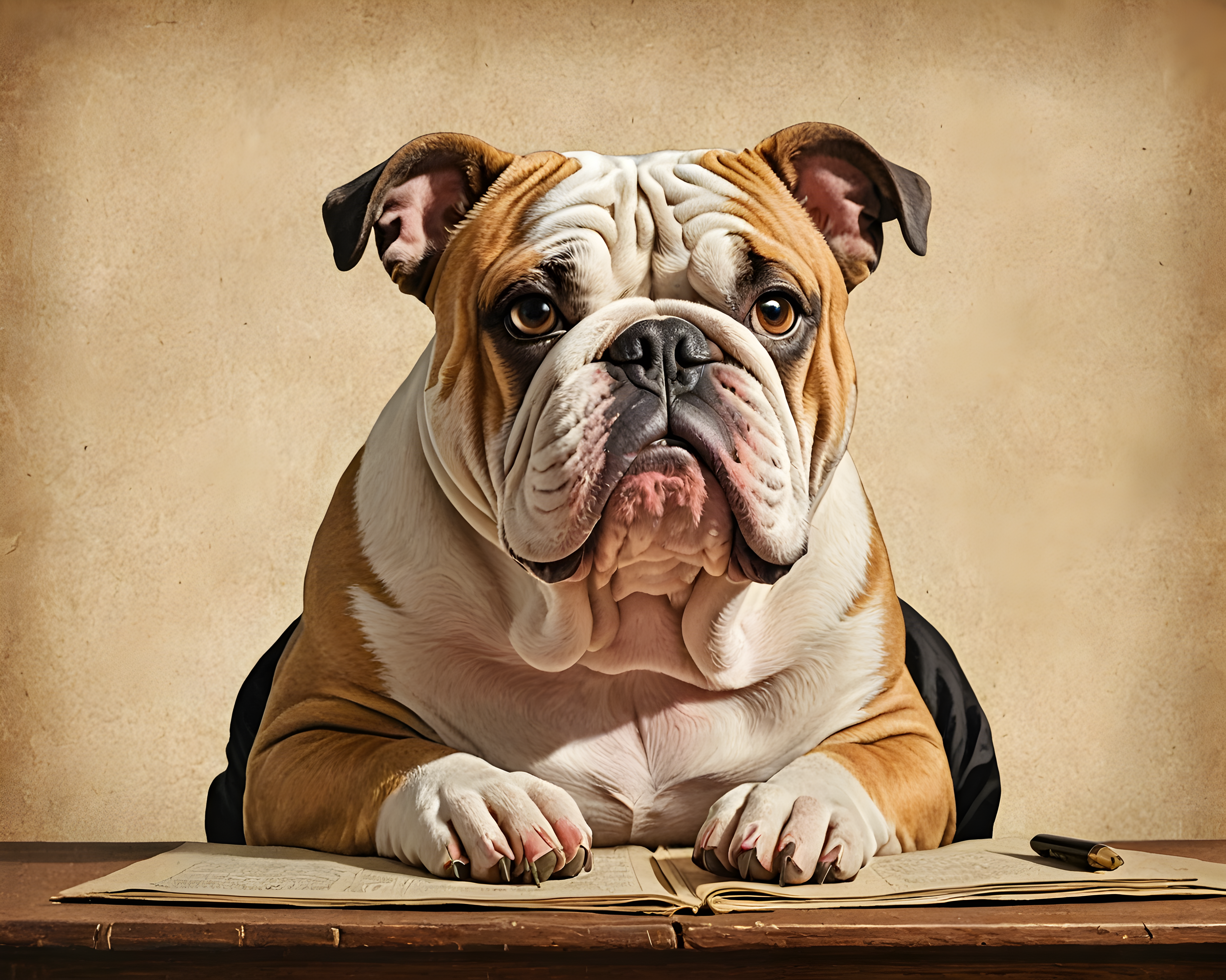 Judge Bulldog — Vintage Poster (Sleepy)