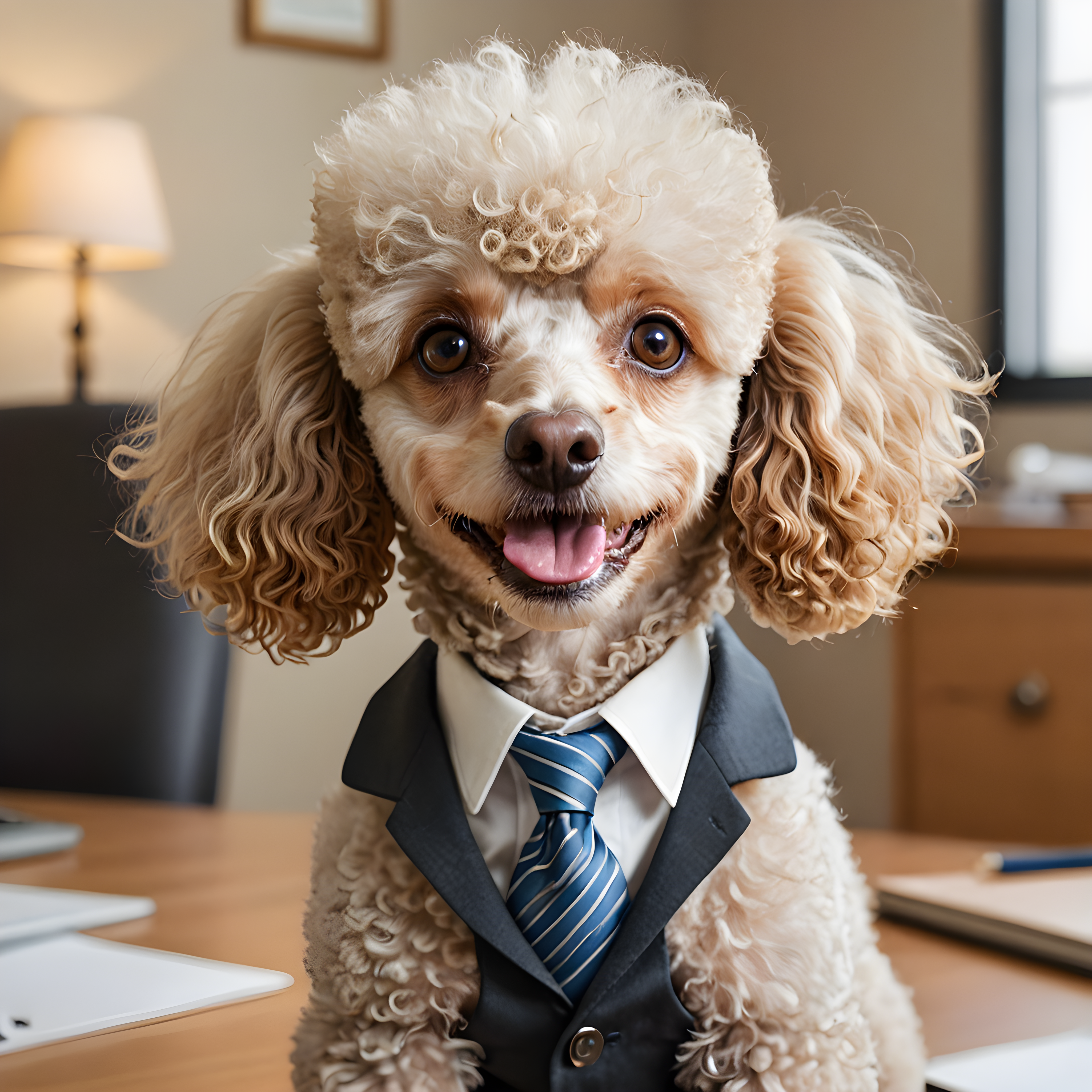 Lawyer Poodle — Cartoon / Kawaii (Playful)