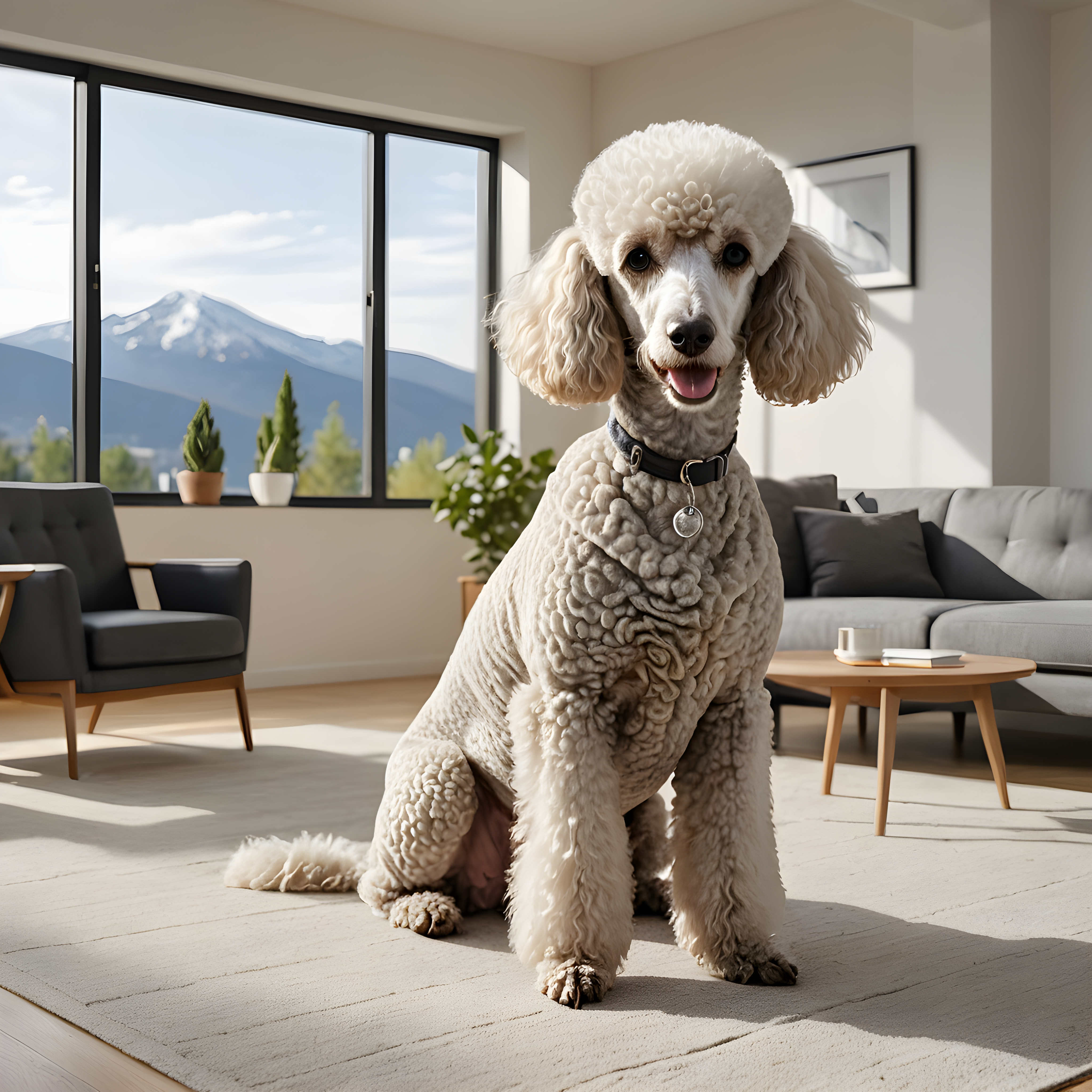 Lawyer Poodle — Minimalist Line Art (Motivational)