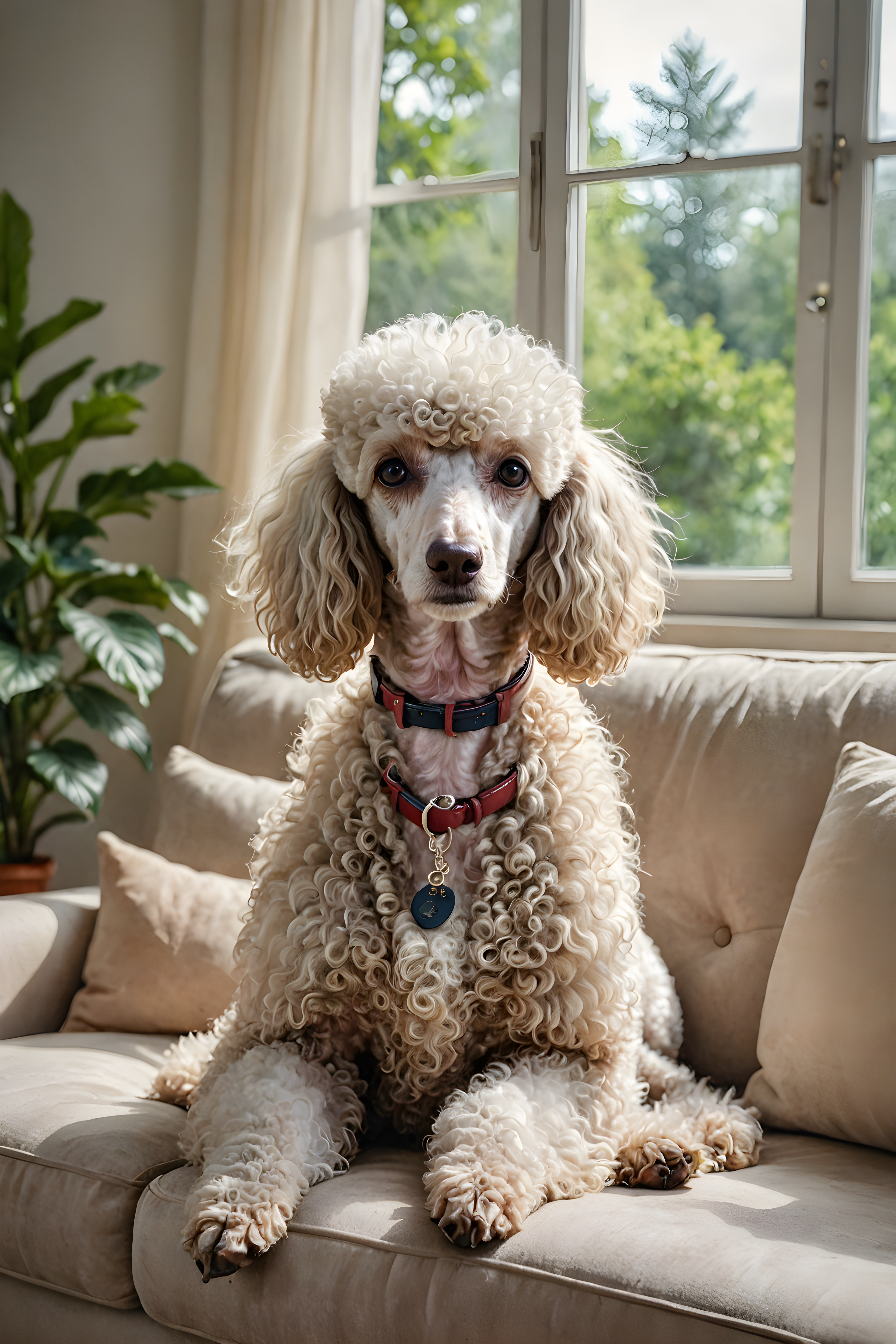 Lawyer Poodle — Watercolor (Lifestyle)