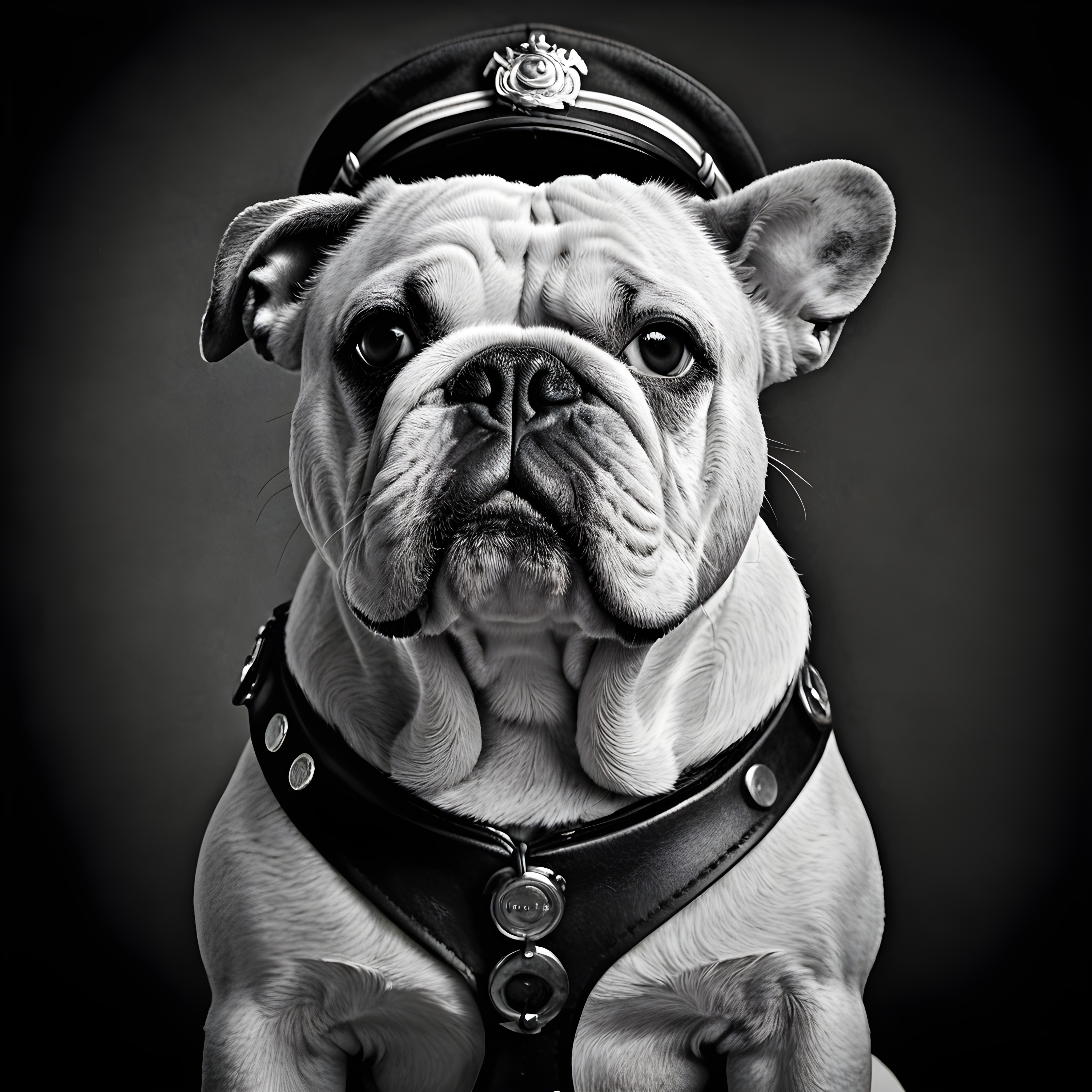 Pilot Bulldog — Black & White (Emotional)