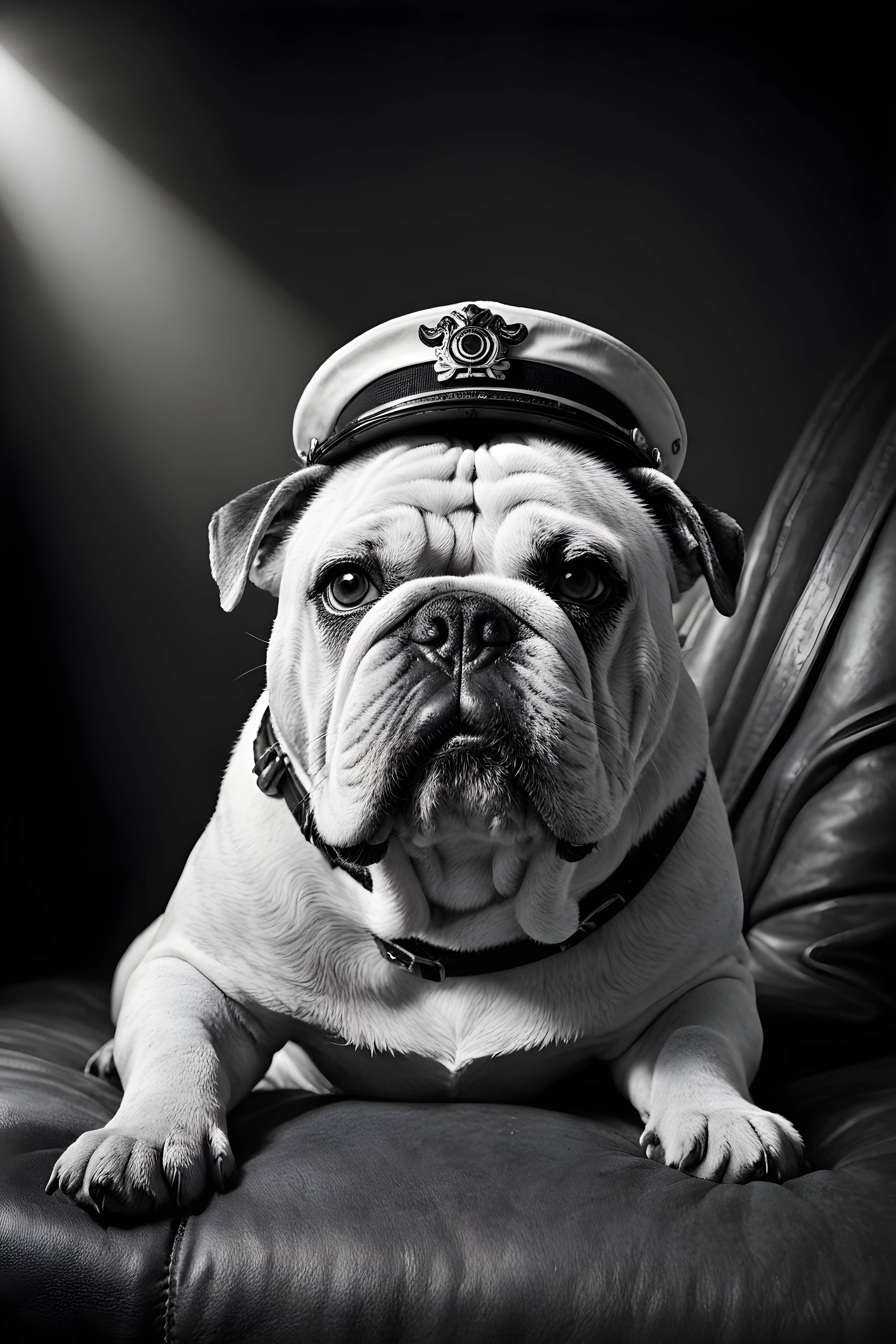 Pilot Bulldog — Black & White (Motivational)