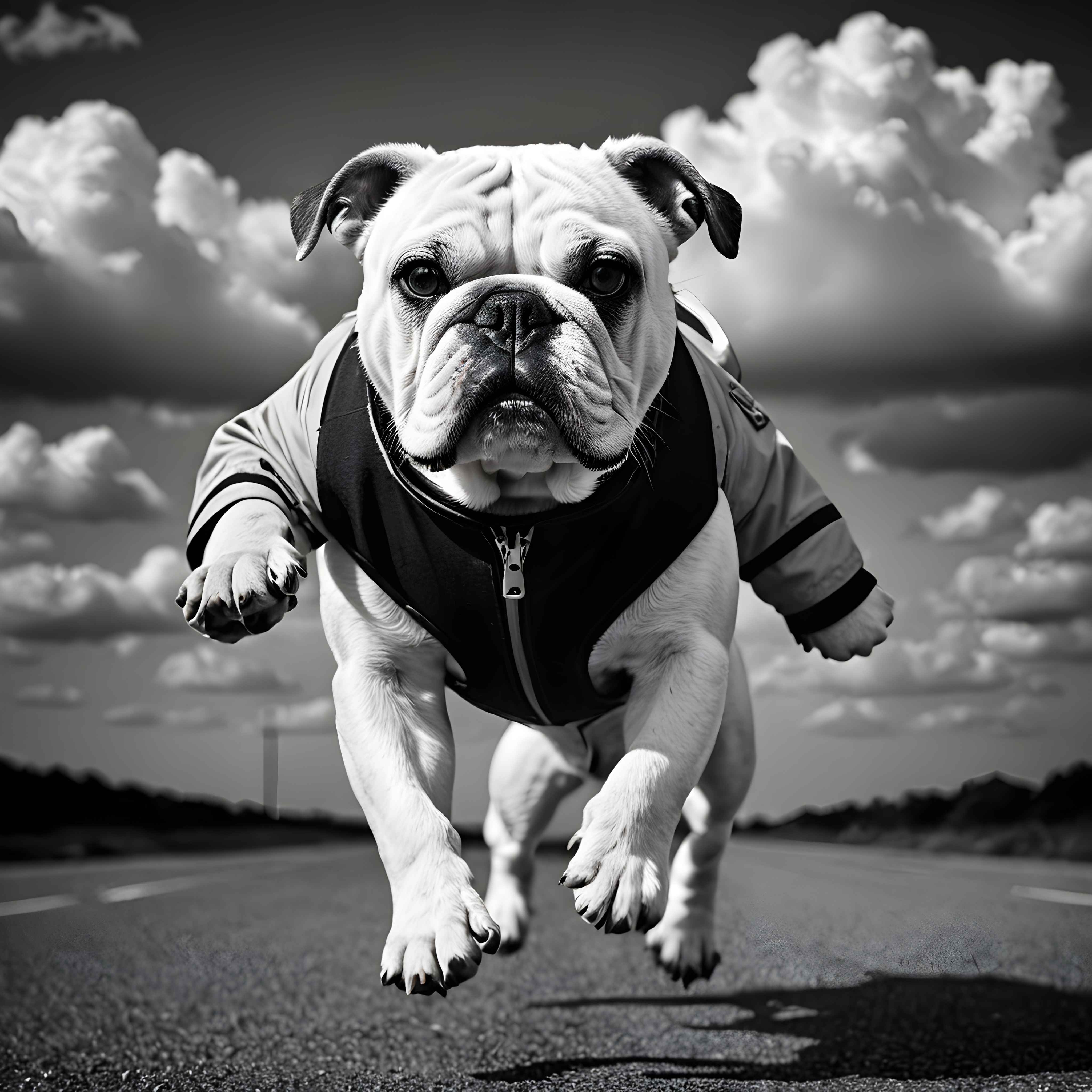 Pilot Bulldog — Black & White (Savage)
