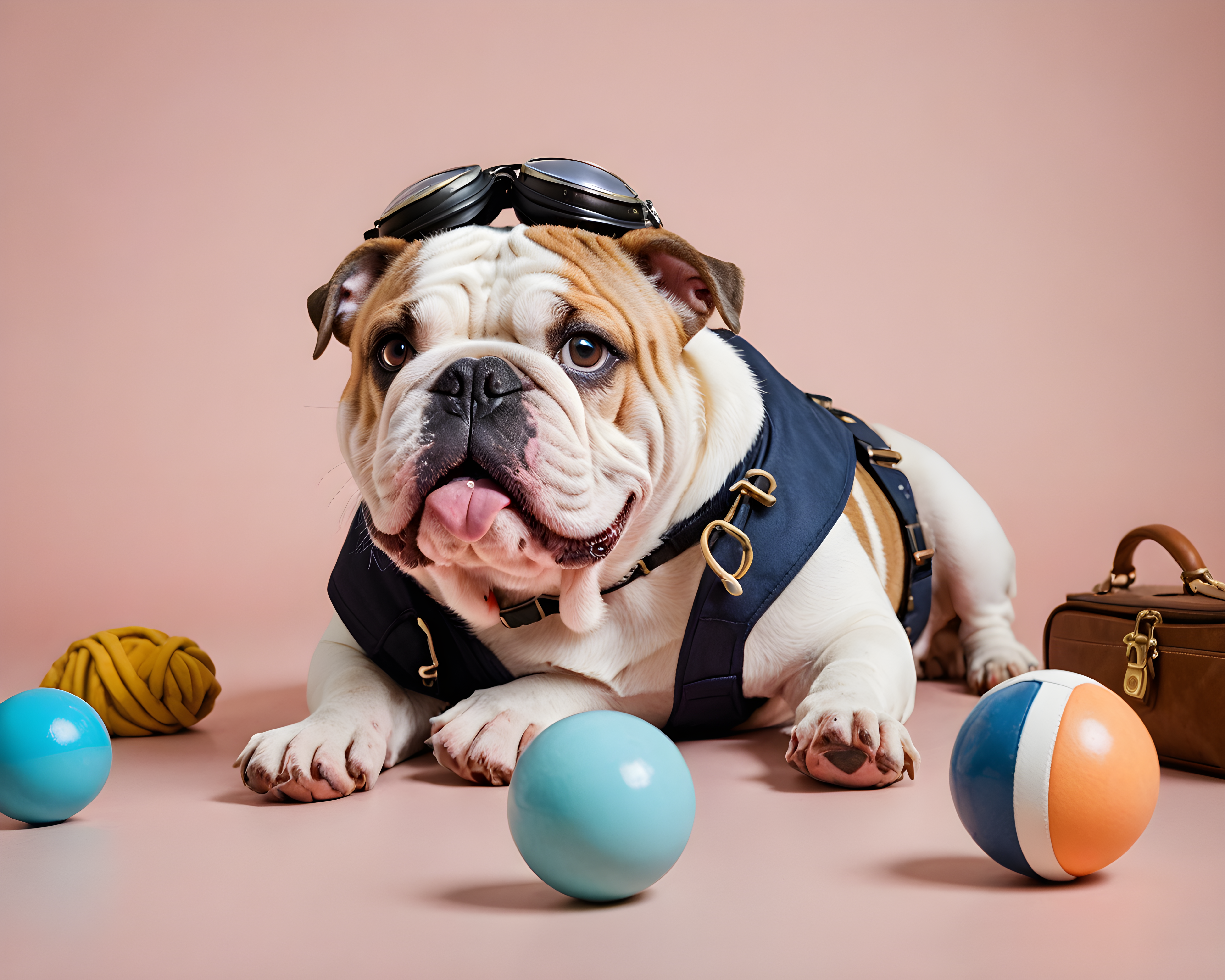 Pilot Bulldog — Modern Aesthetic (Playful)