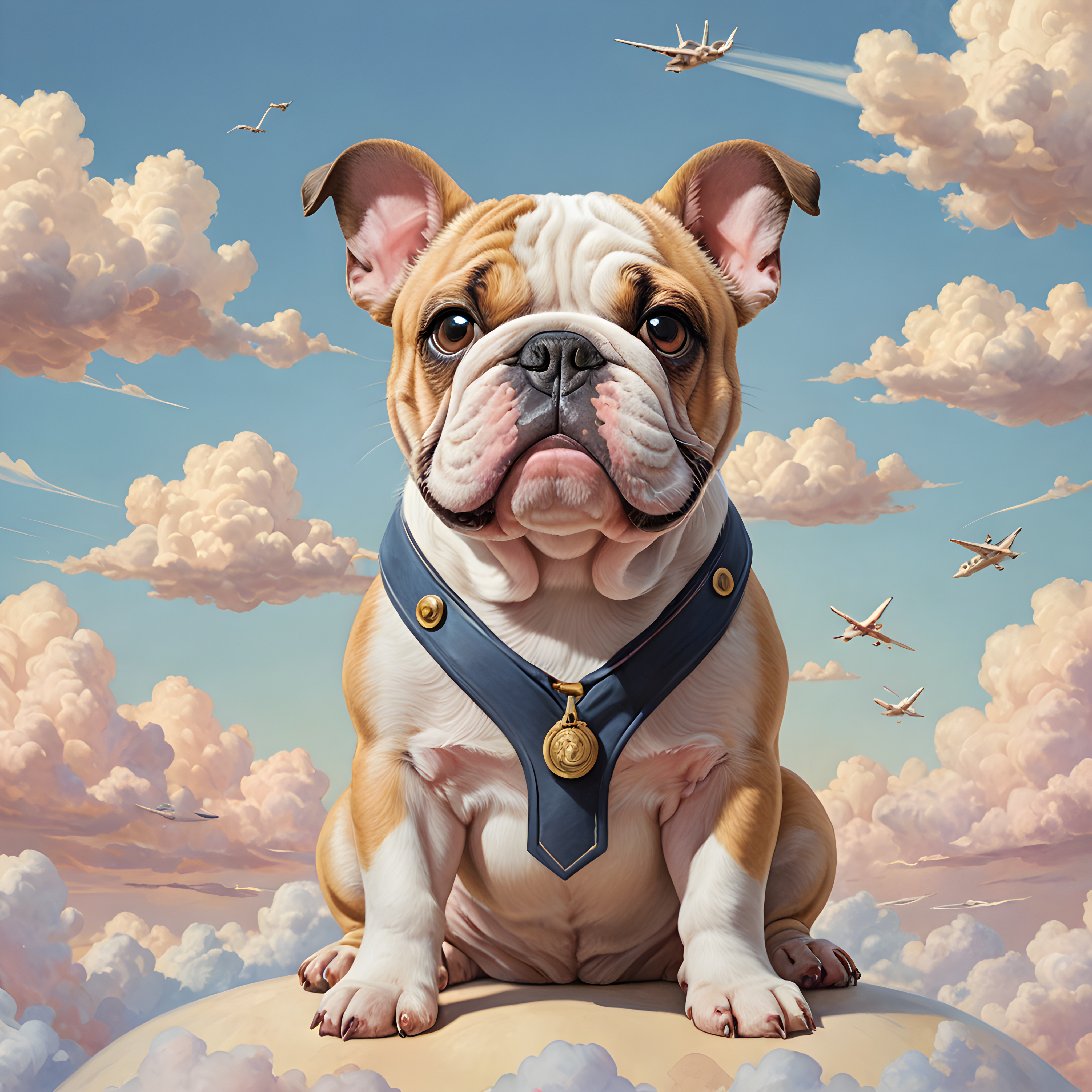 Pilot Bulldog — Nursery (Happy)