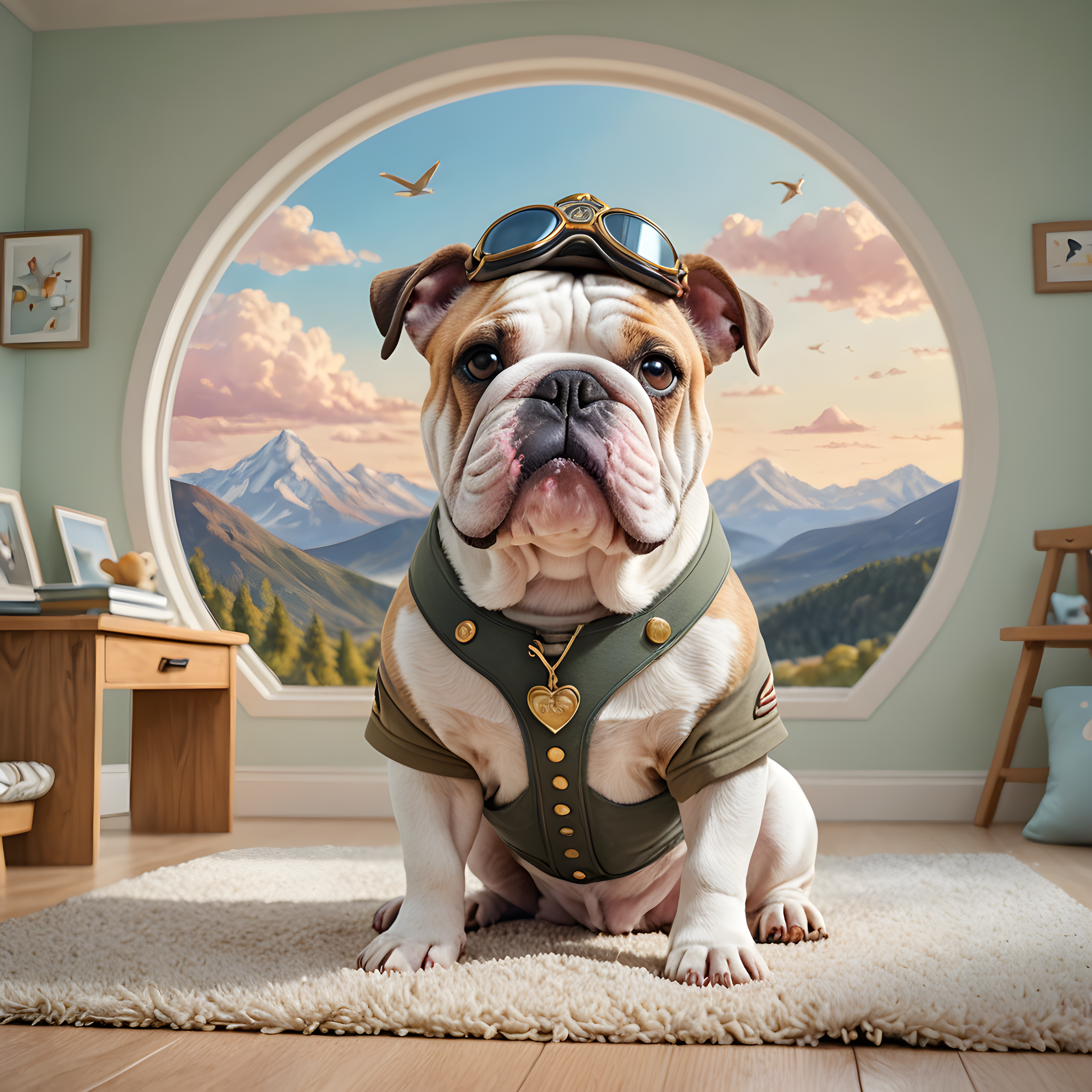 Pilot Bulldog — Nursery (Romantic)