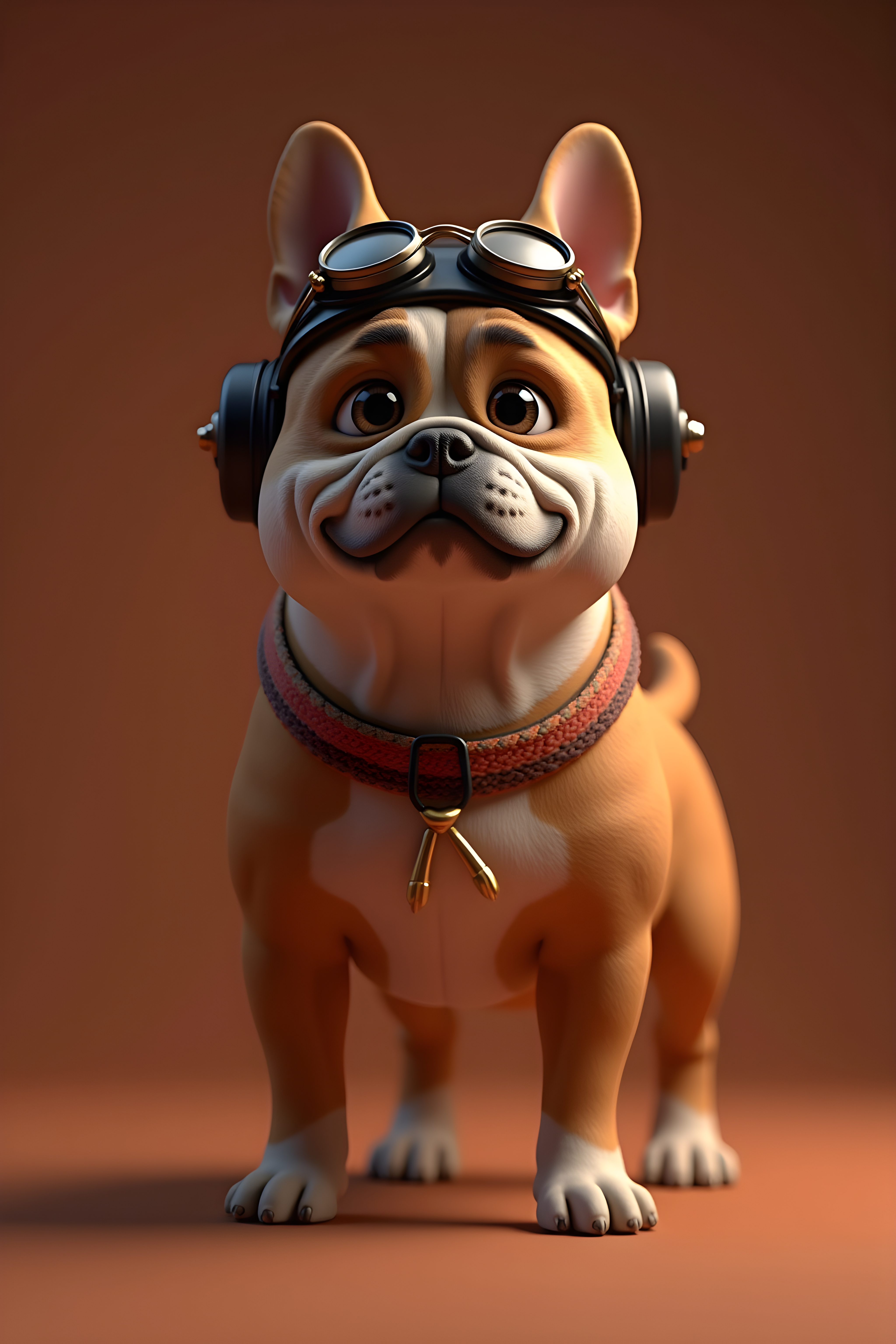 Pilot Bulldog — 3D Render (Seasonal)
