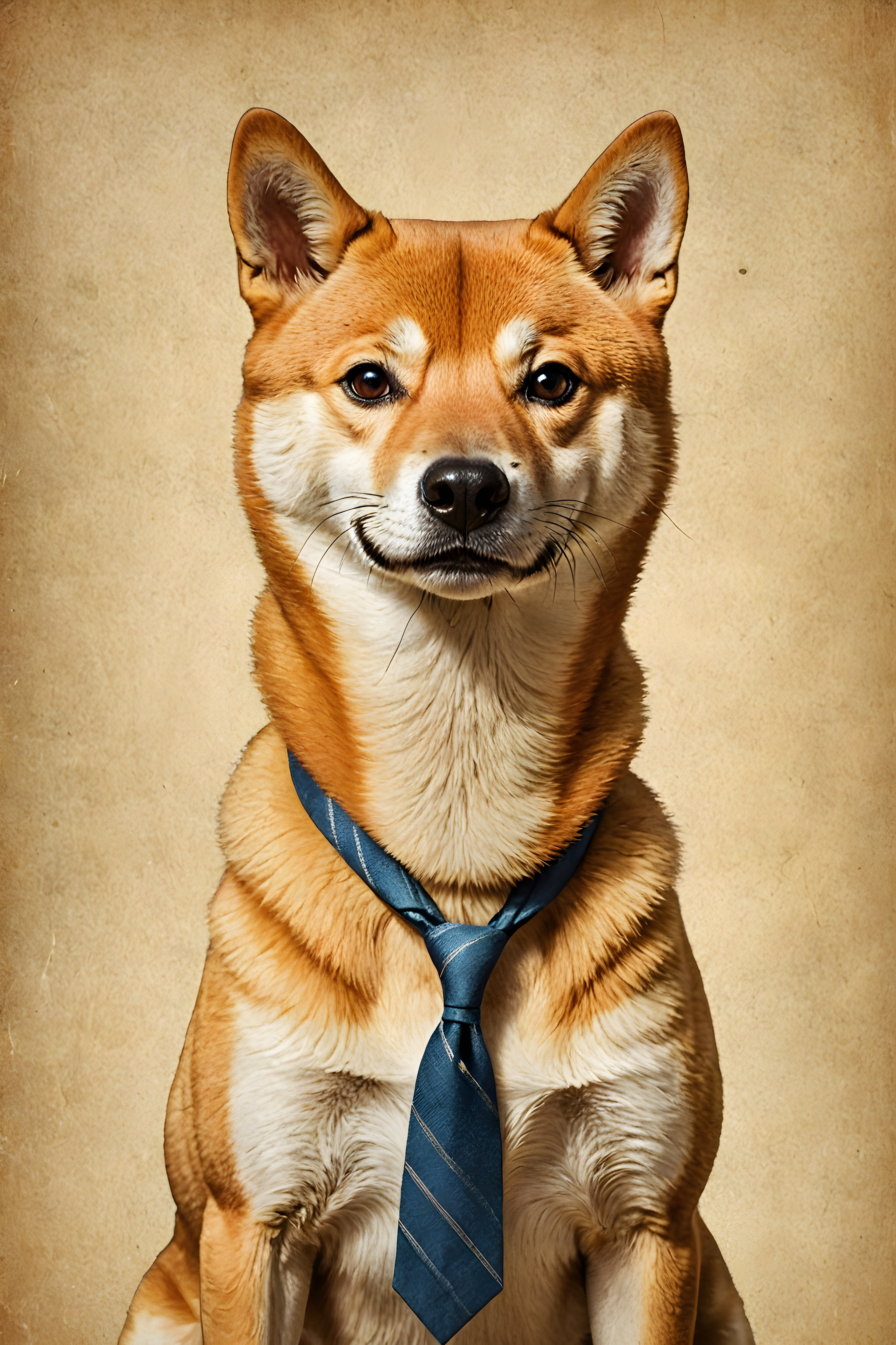 Professor Shiba — Vintage Poster (Energetic)