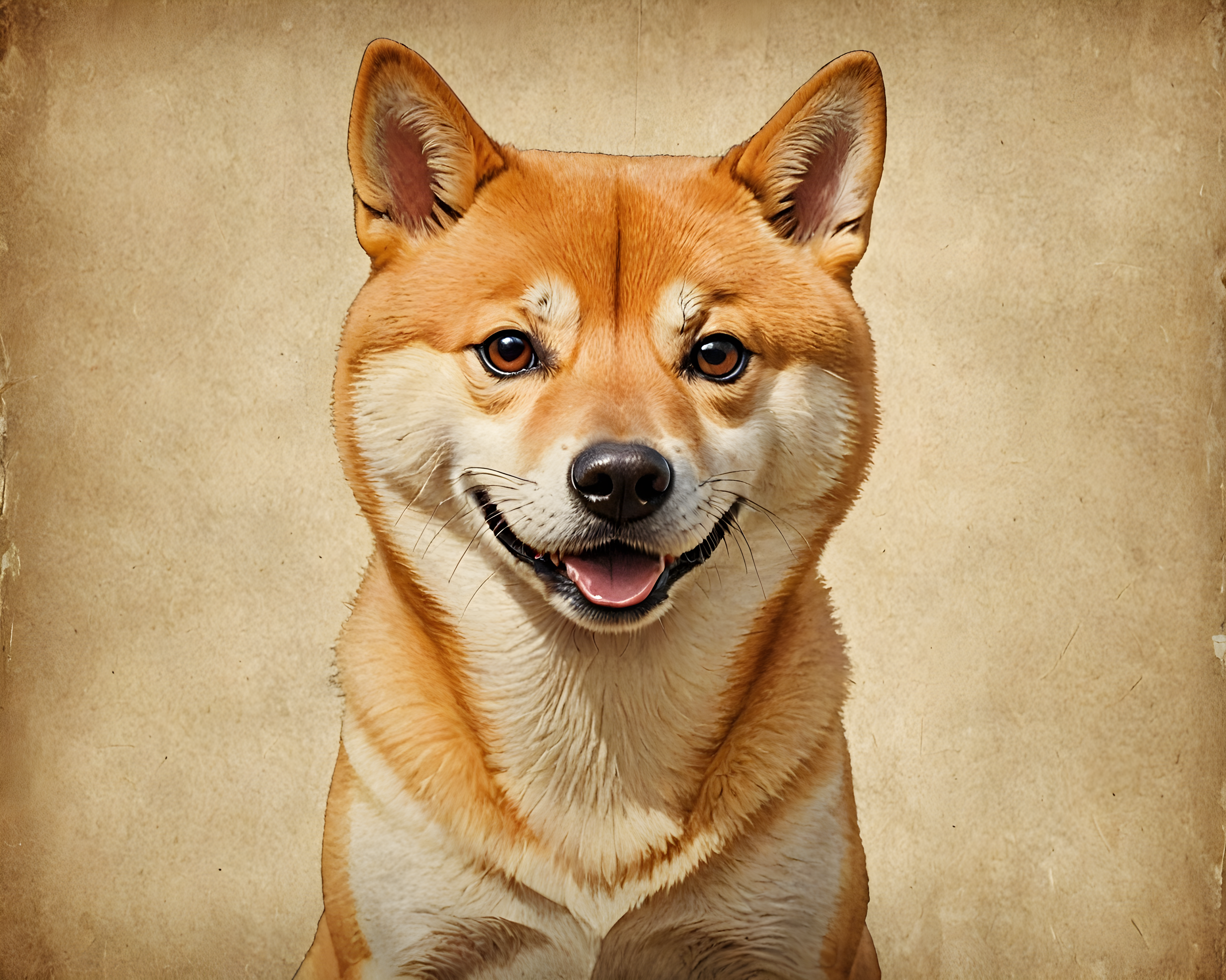 Professor Shiba — Vintage Poster (Playful)