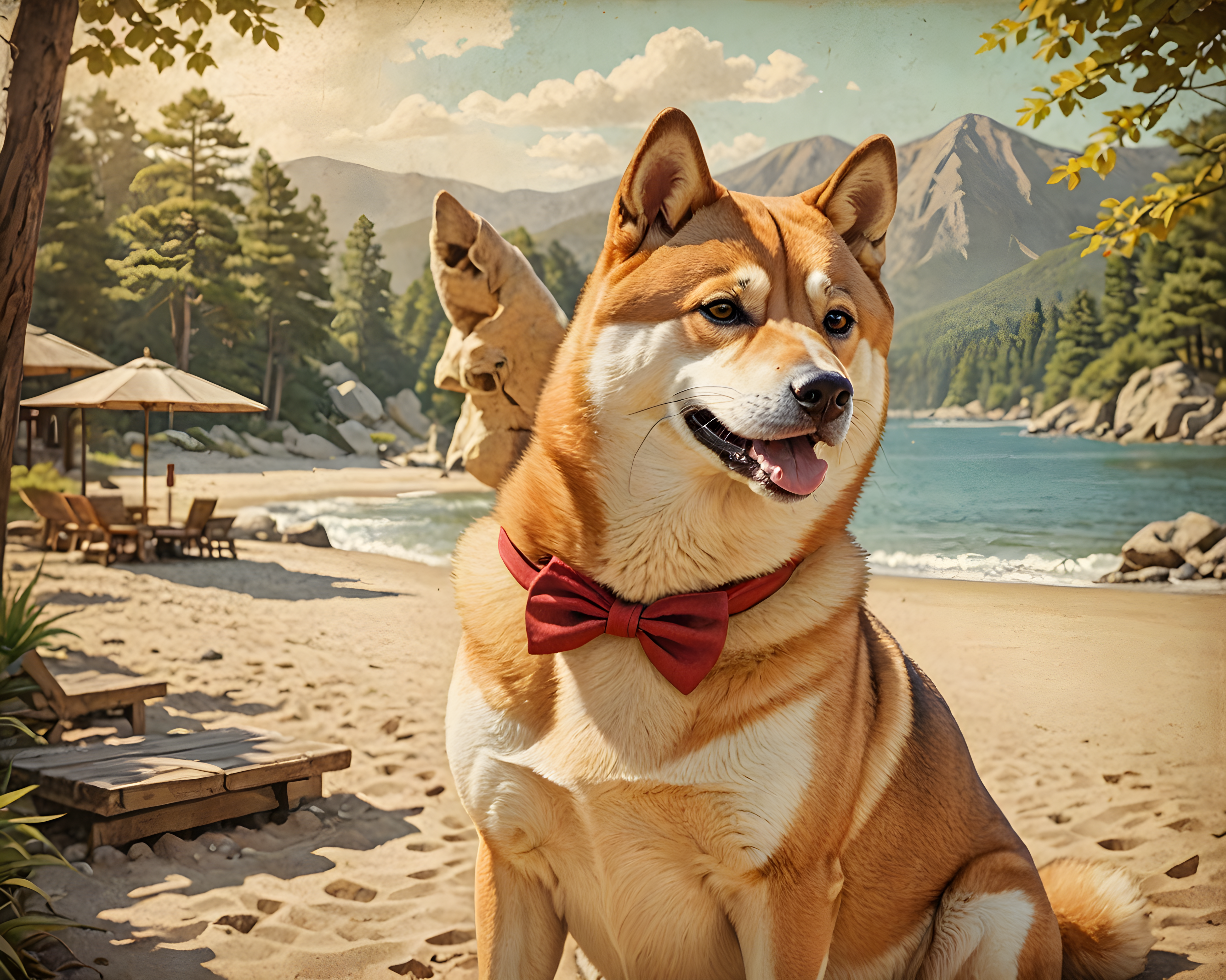 Professor Shiba — Vintage Poster (Romantic)