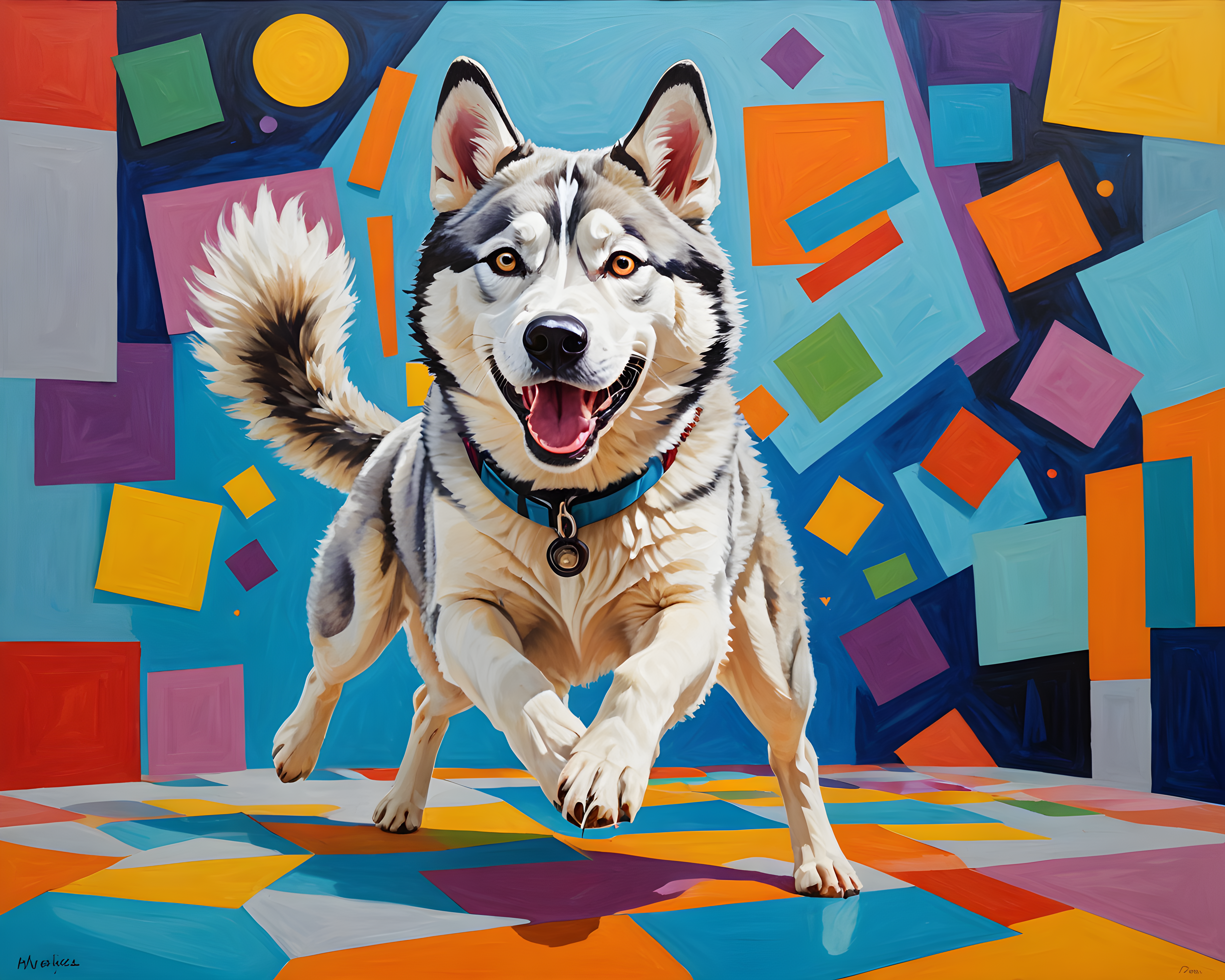 Scientist Husky — Abstract (Fantasy)