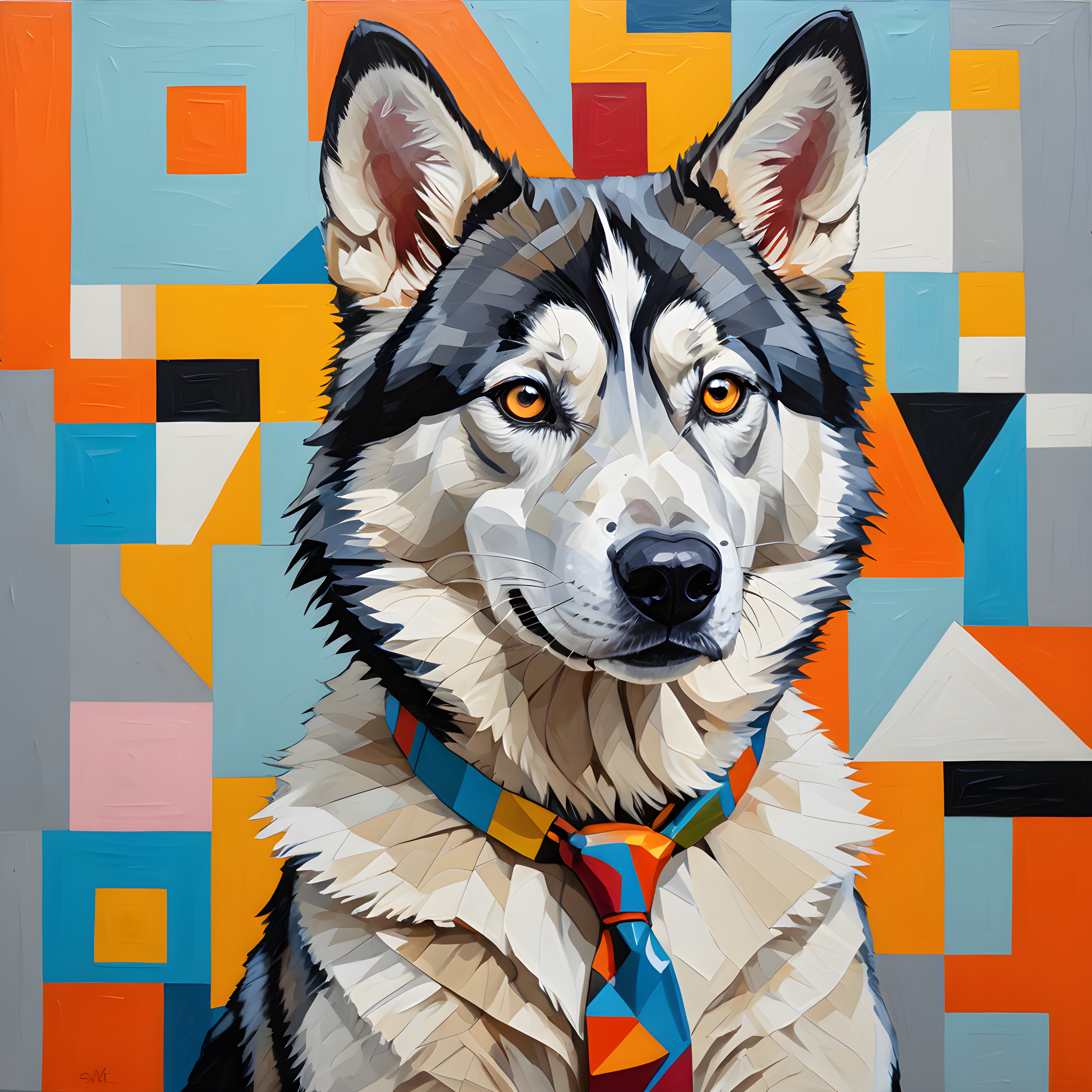 Scientist Husky — Abstract (Savage)