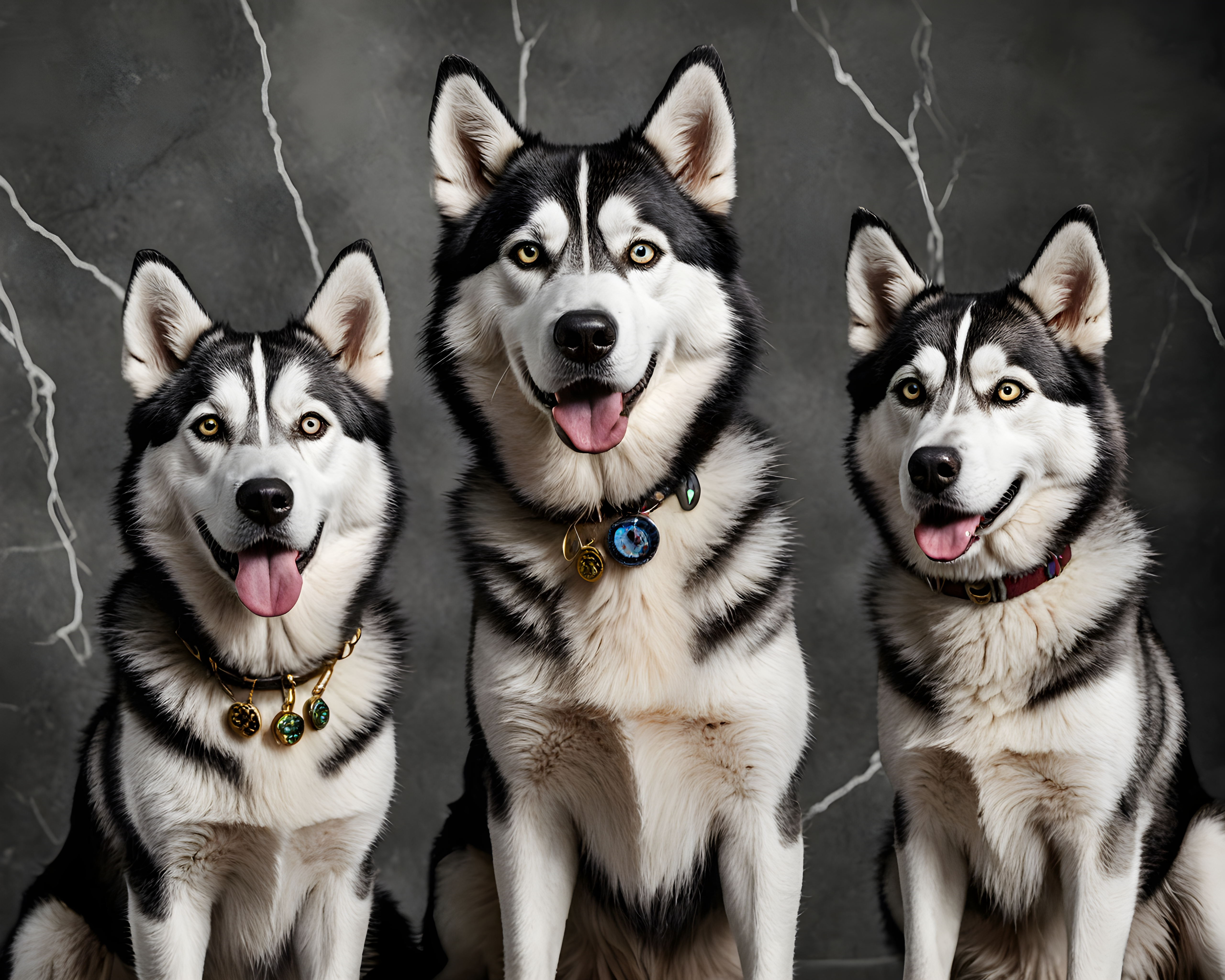 Scientist Husky — Black & White (Luxury)