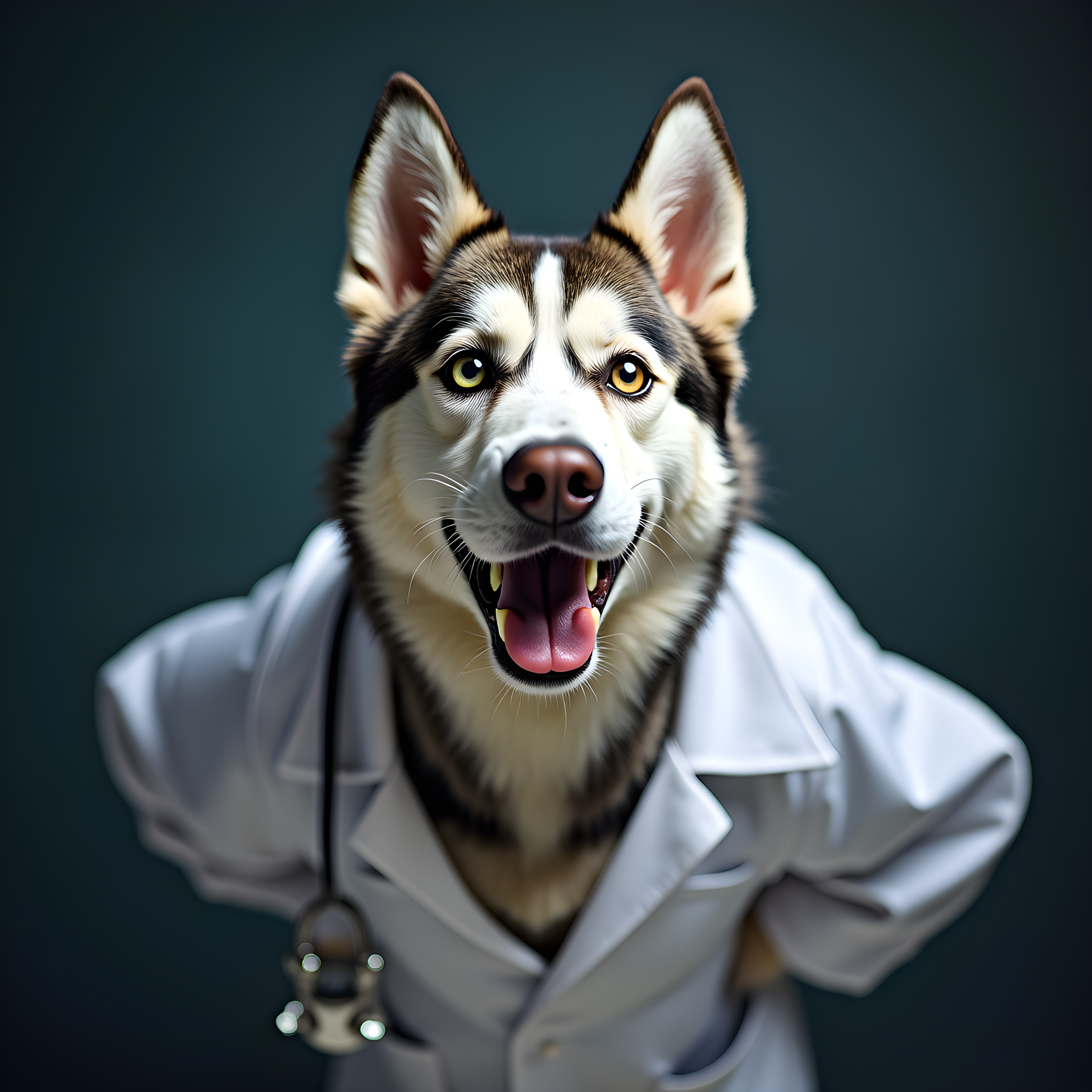 Scientist Husky — Realistic (Energetic)