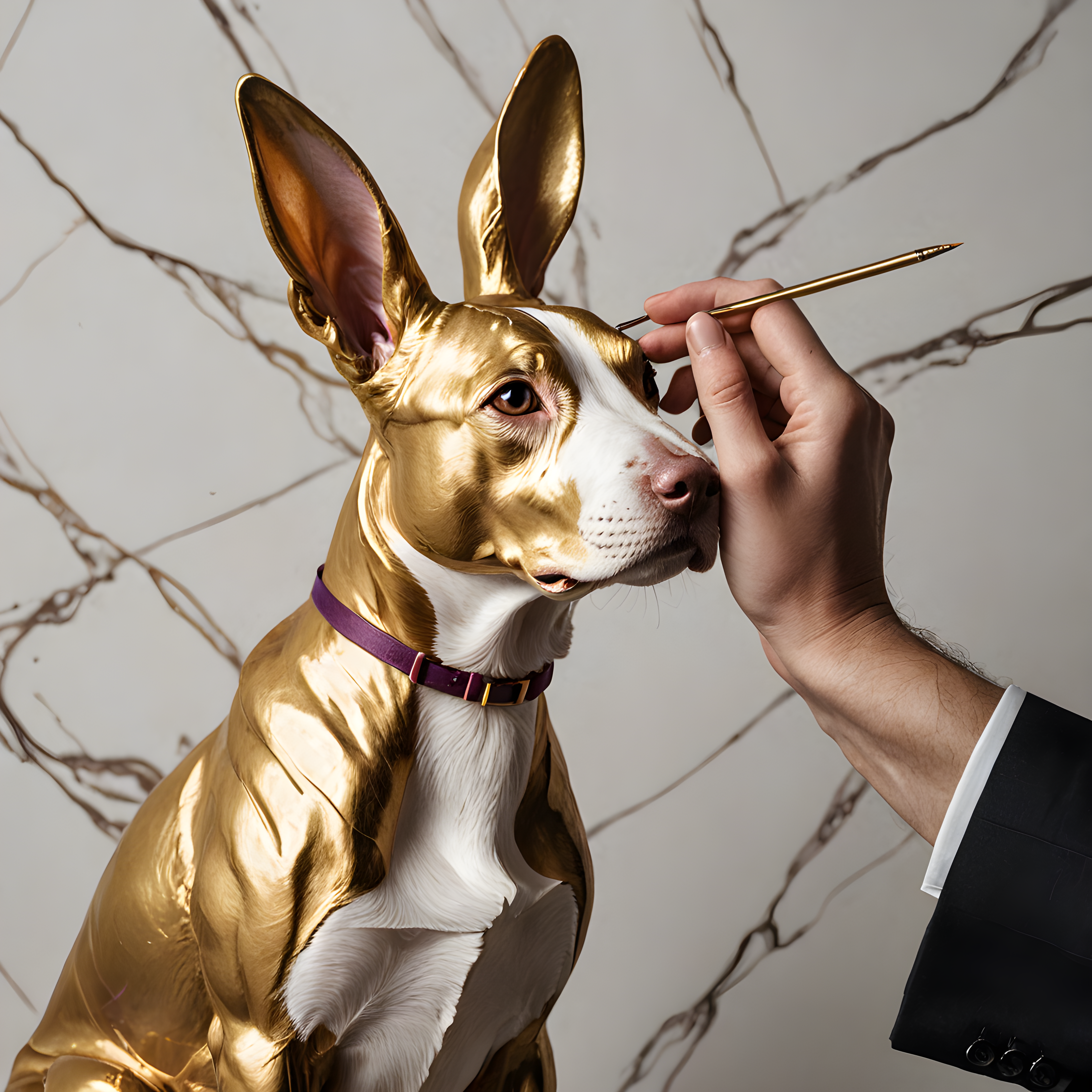 Easter Bunny Dog — Minimalist Line Art (Luxury)