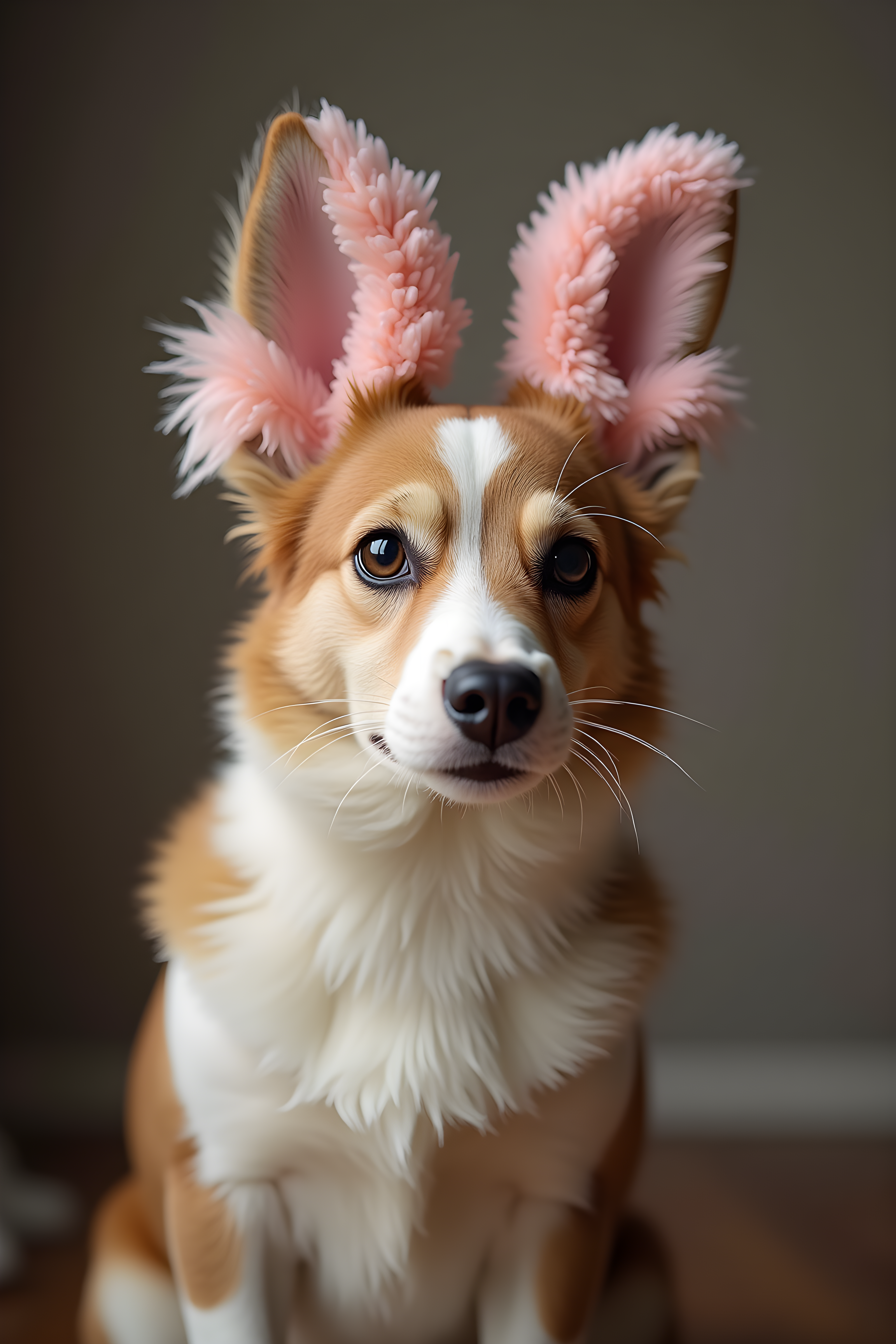 Easter Bunny Dog — Realistic (Emotional)