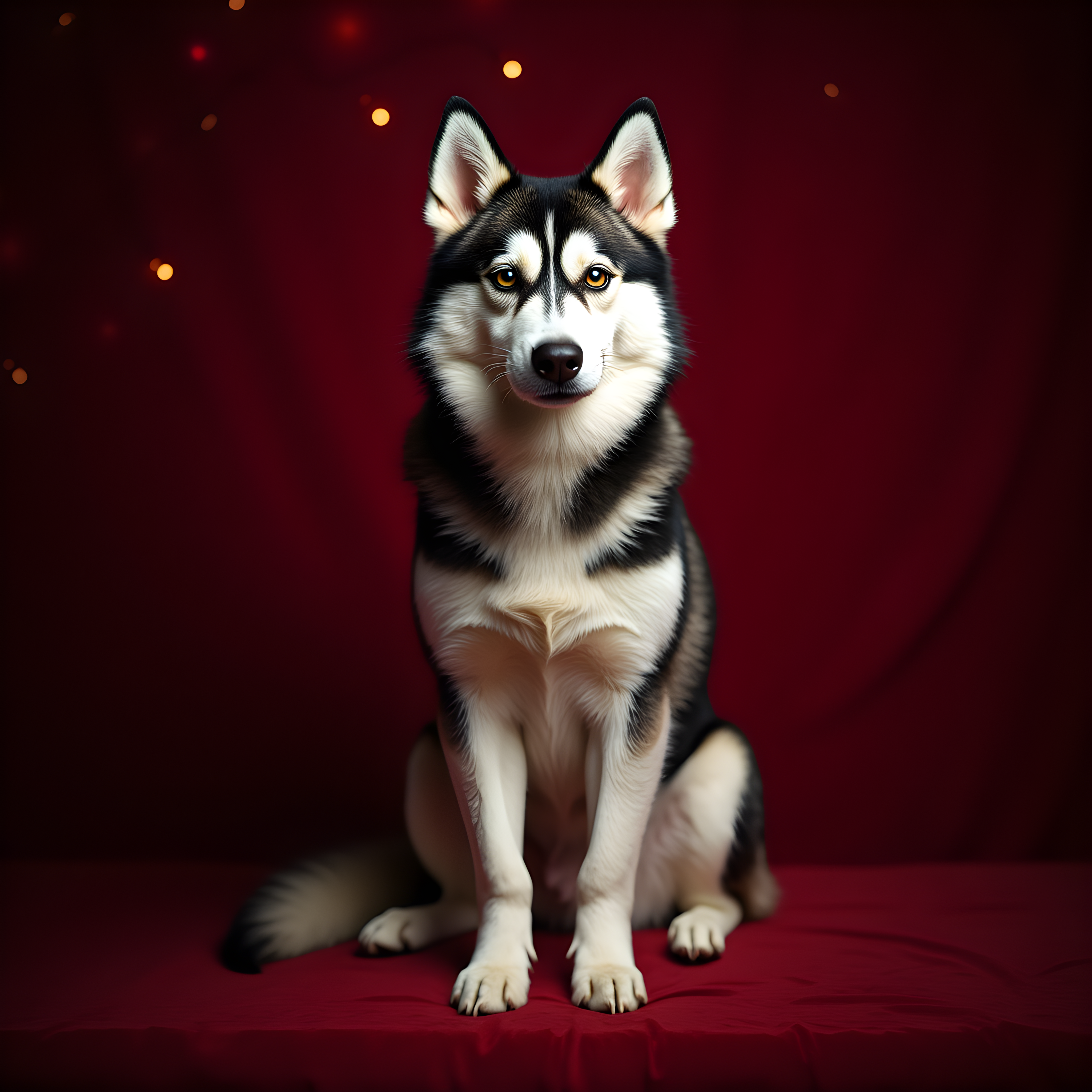 Fireworks Husky — Luxury (Aesthetic)