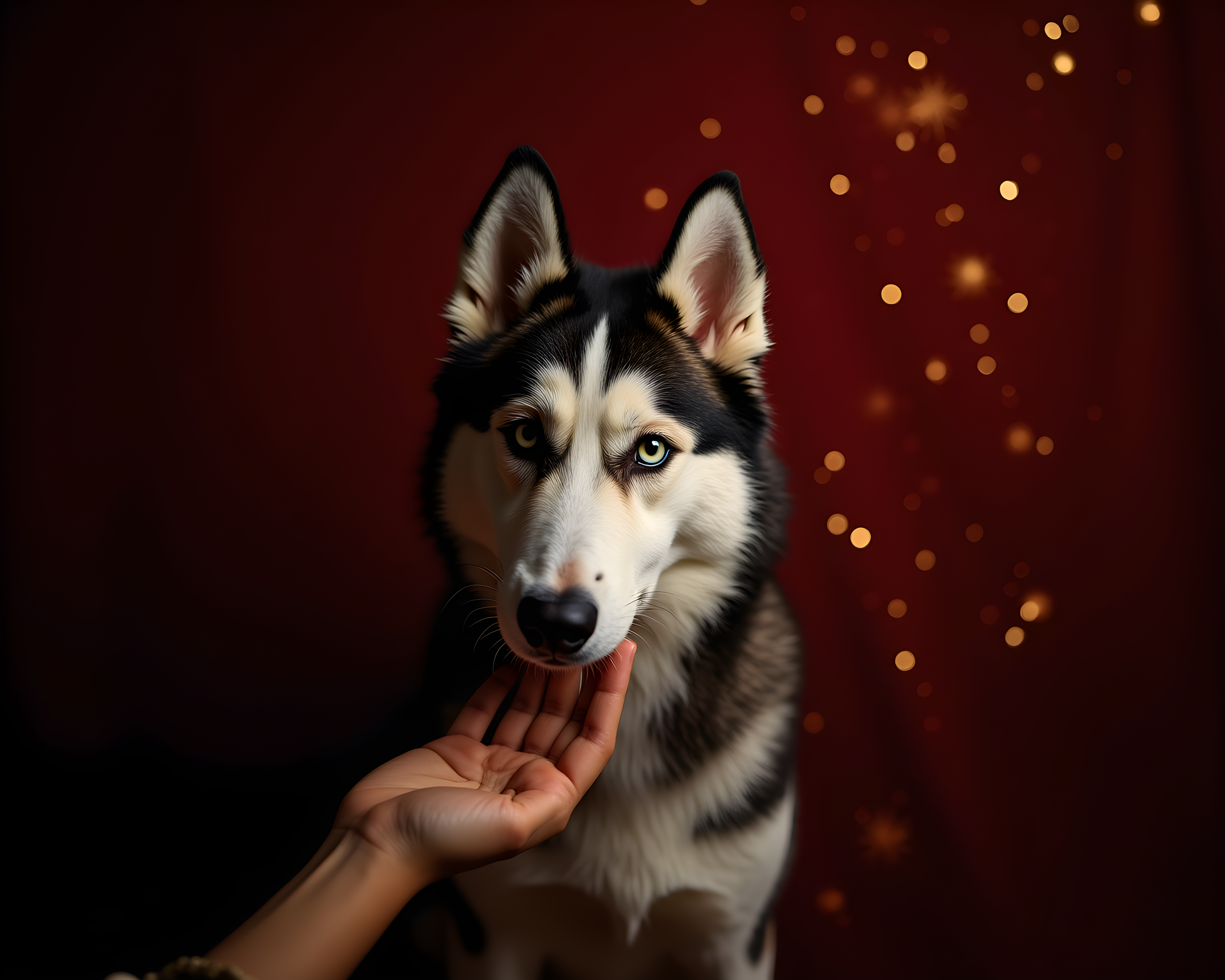 Fireworks Husky — Luxury (Emotional)
