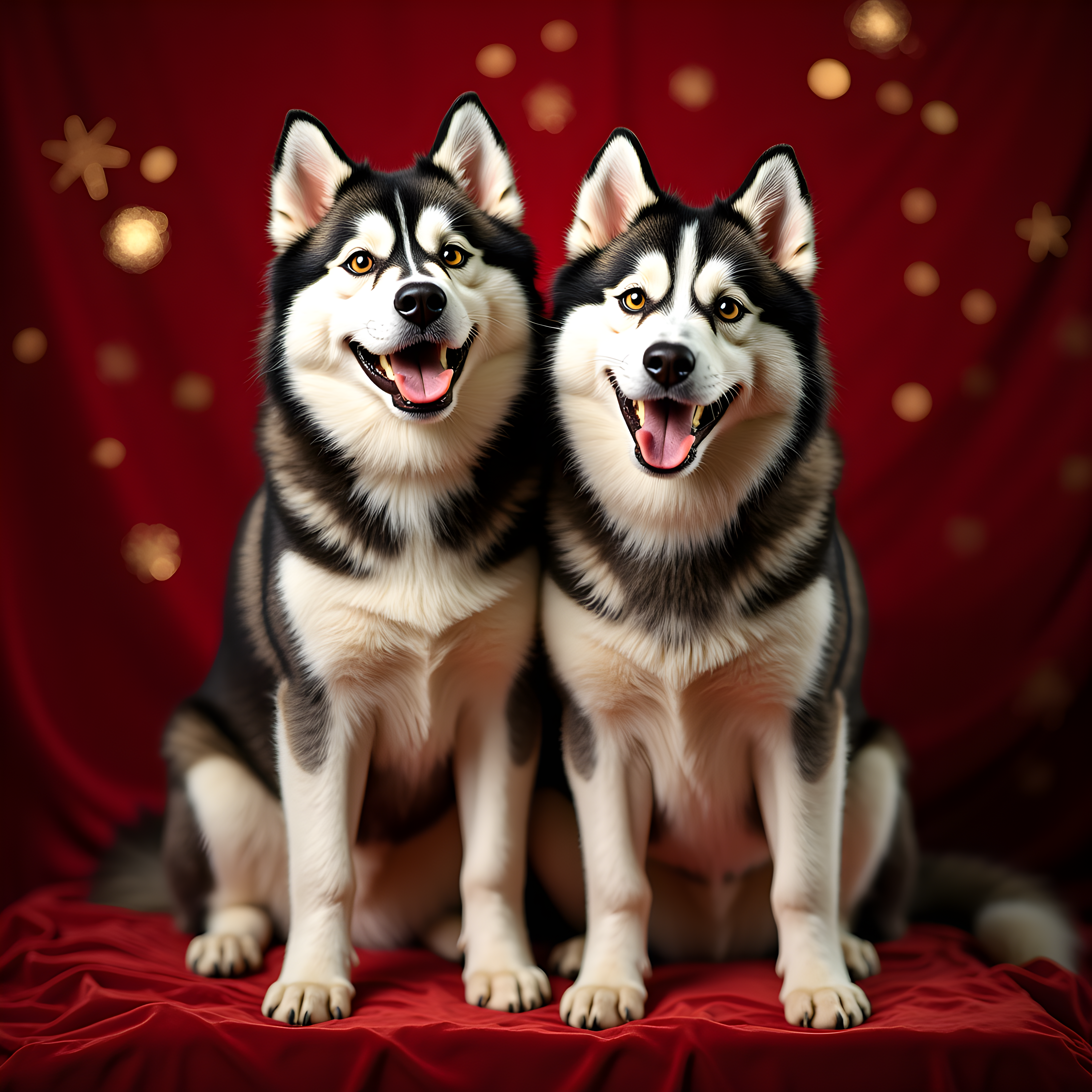 Fireworks Husky — Luxury (Happy)