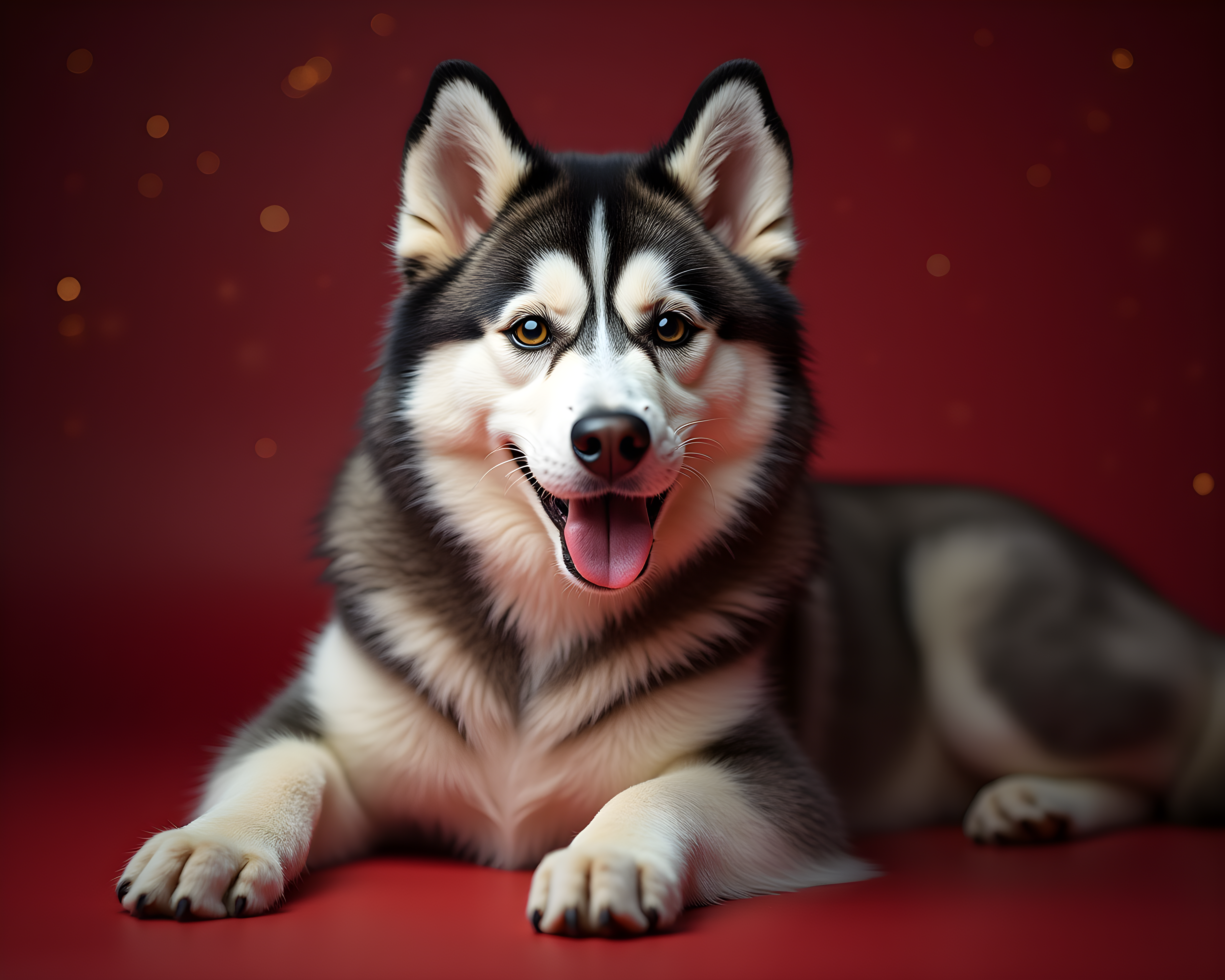 Fireworks Husky — Realistic (Energetic)