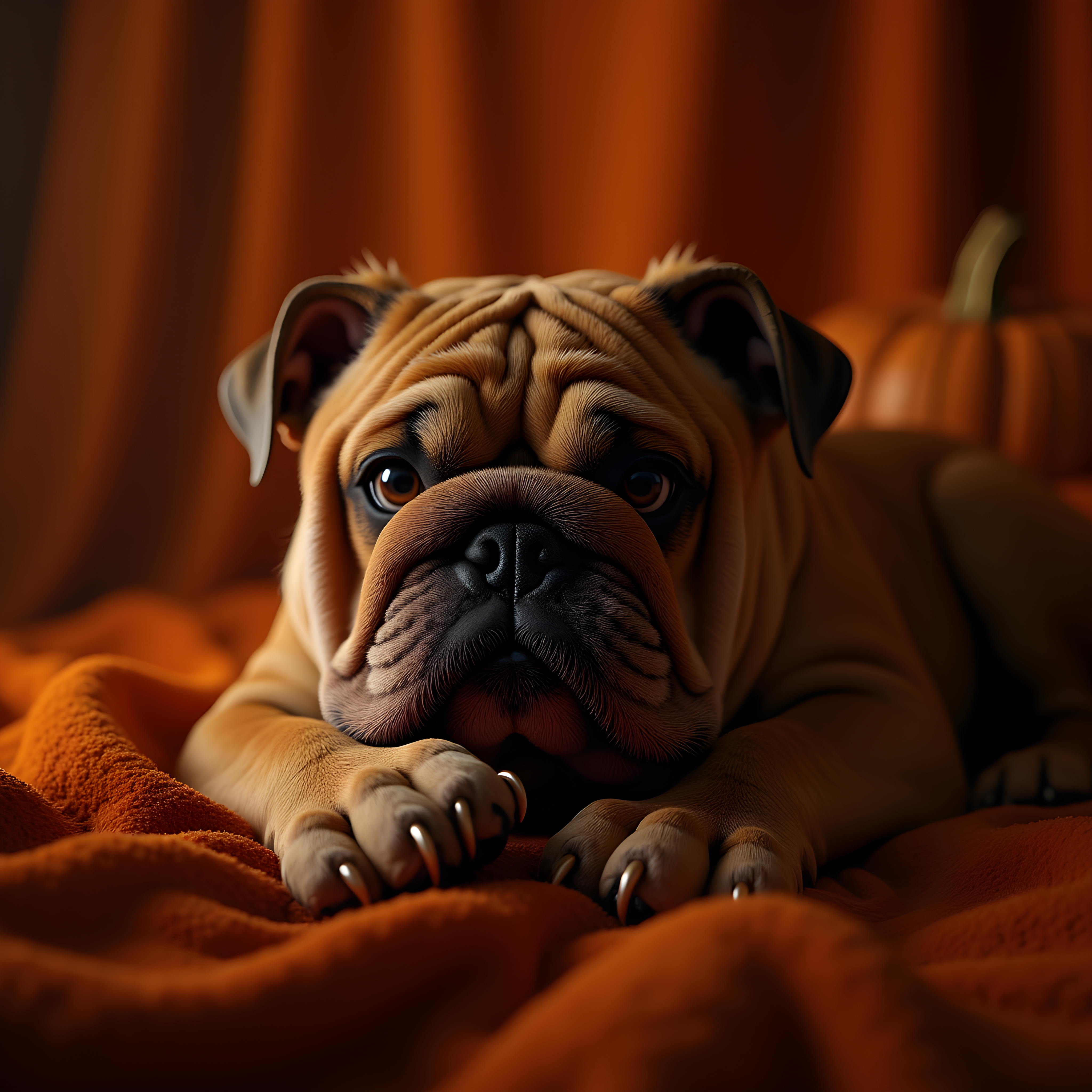 Halloween Bulldog — 3D Render (Luxury)