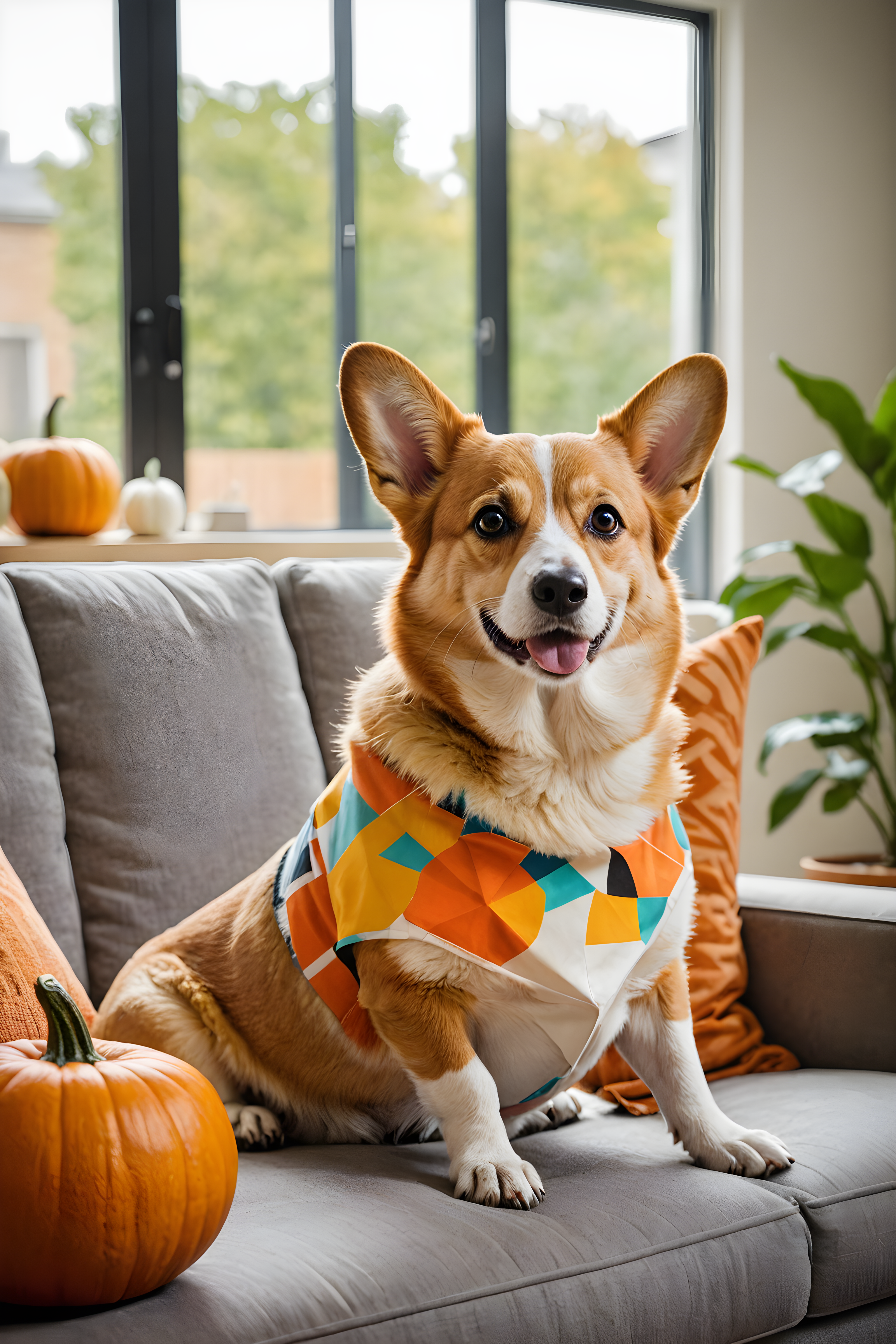 Pumpkin Corgi — Abstract (Lifestyle)