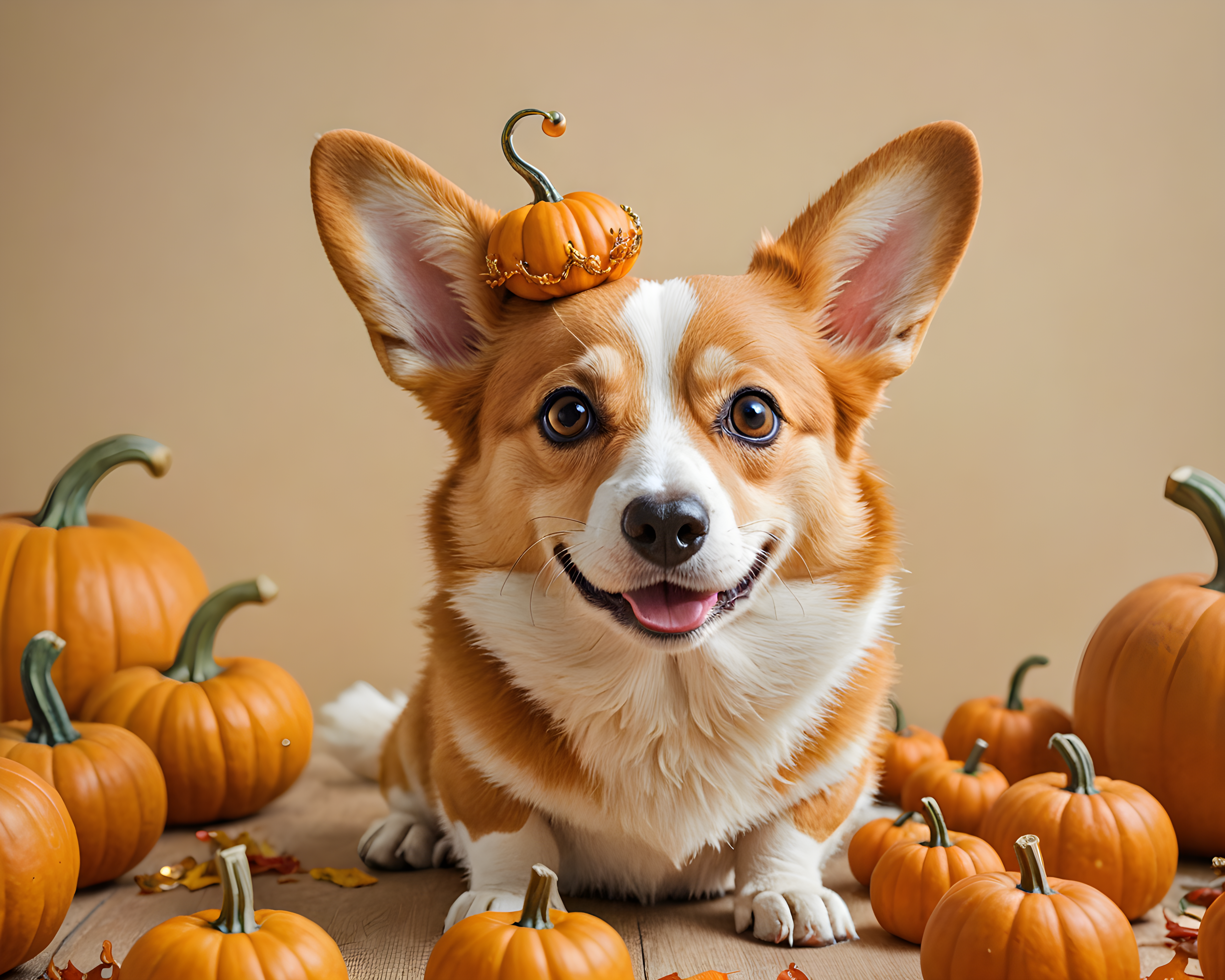 Pumpkin Corgi — Funny (Cute)
