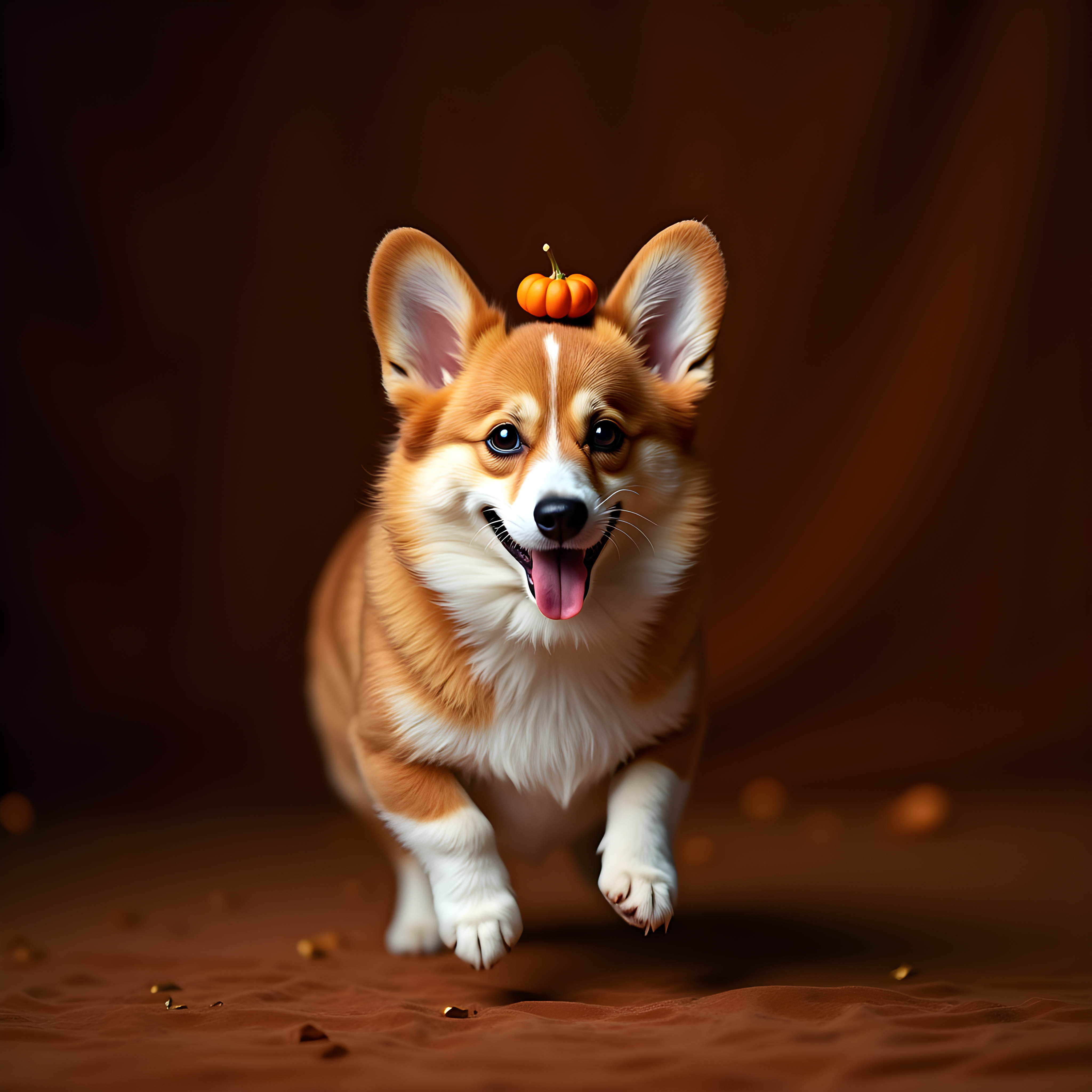 Pumpkin Corgi — Luxury (Aesthetic)