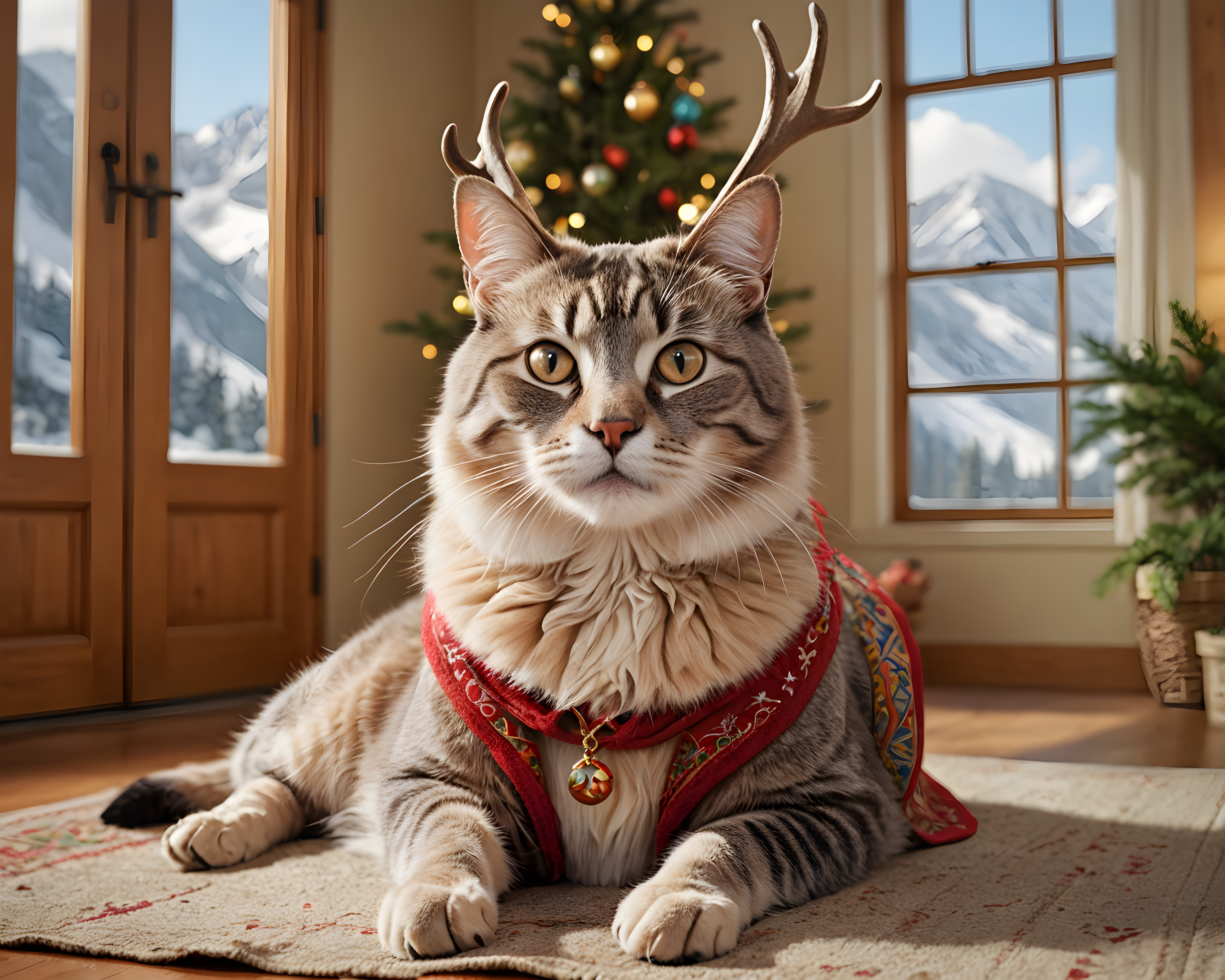 Reindeer Cat — Funny (Emotional)