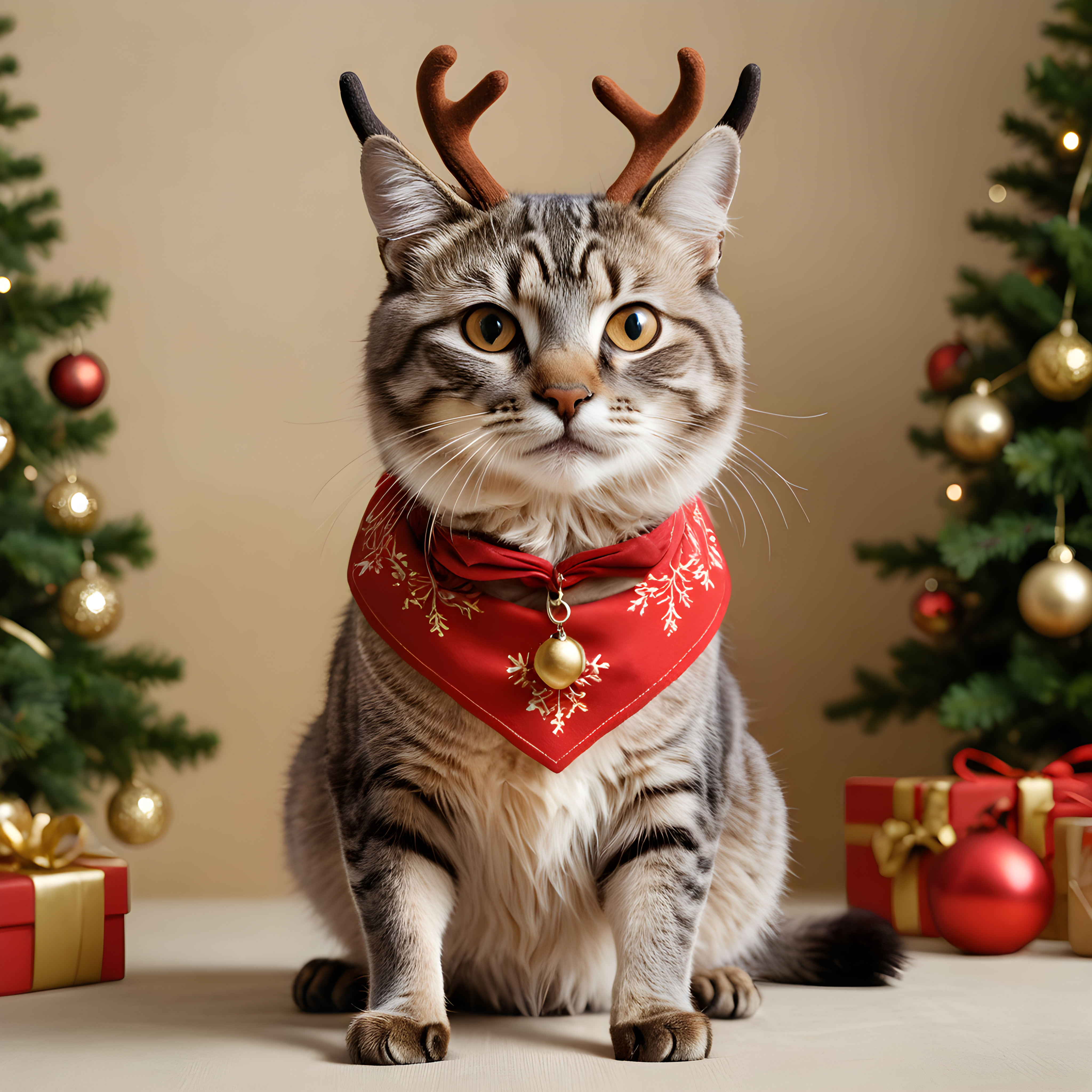 Reindeer Cat — Funny (Motivational)