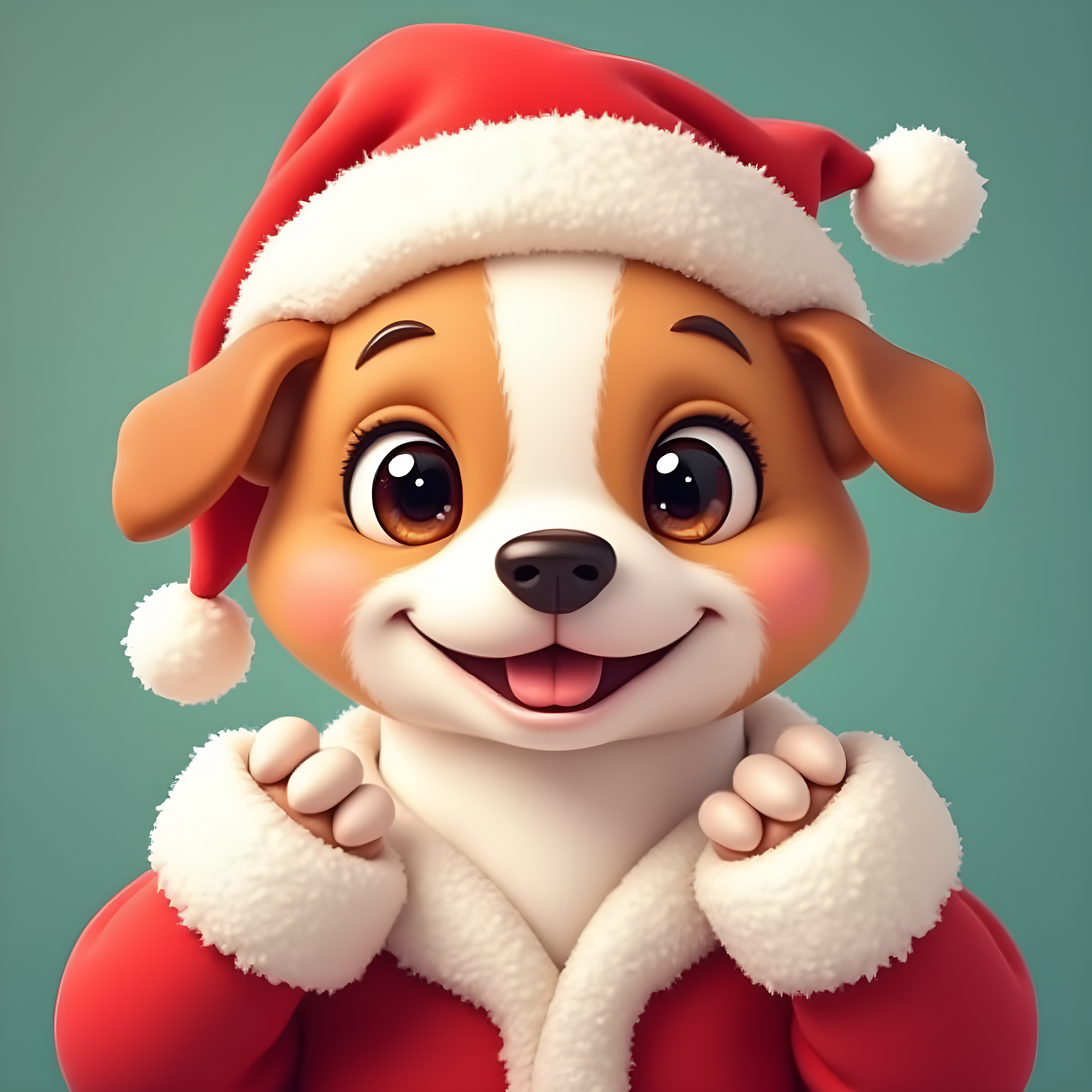 Santa Dog — Funny (Cute)