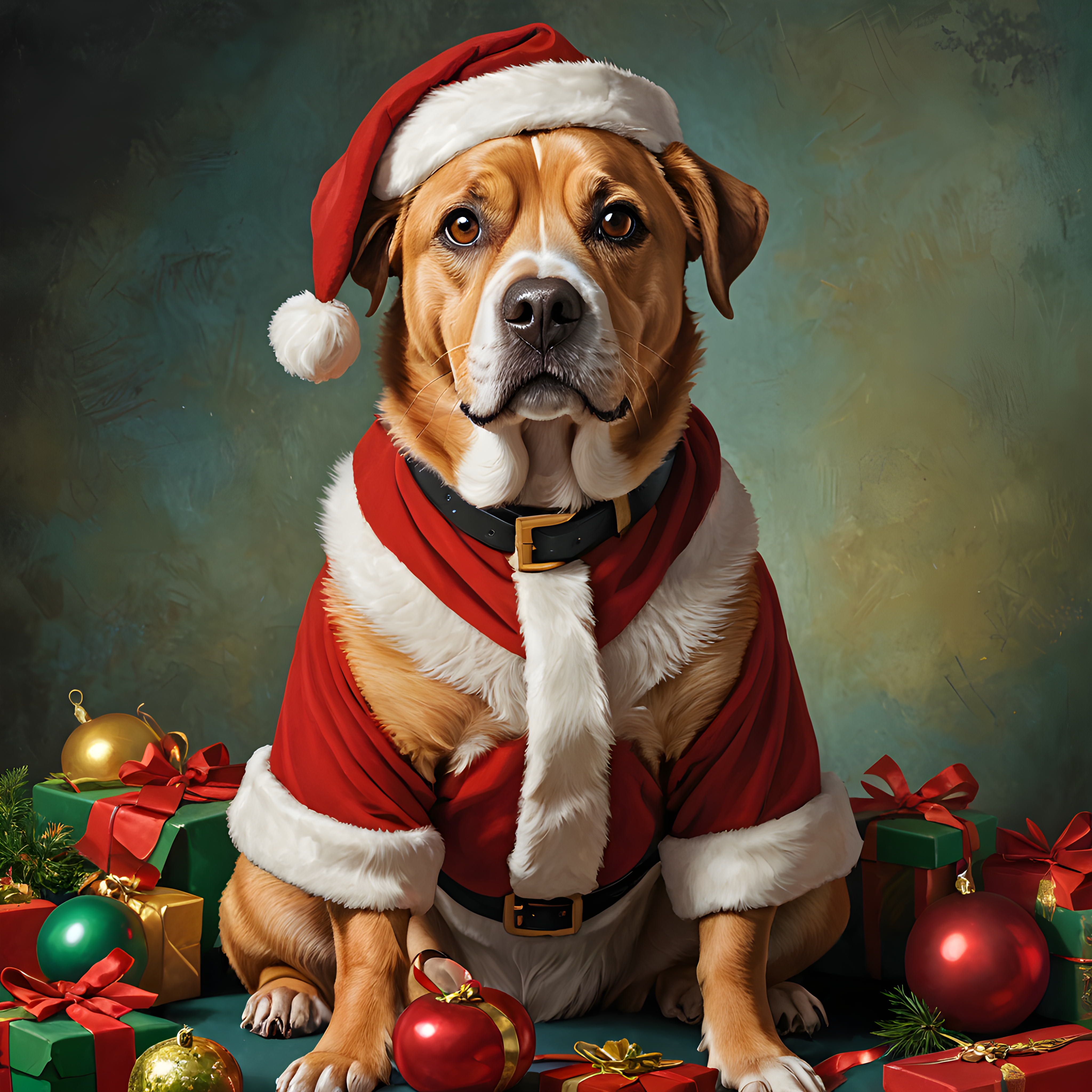 Santa Dog — Funny (Motivational)