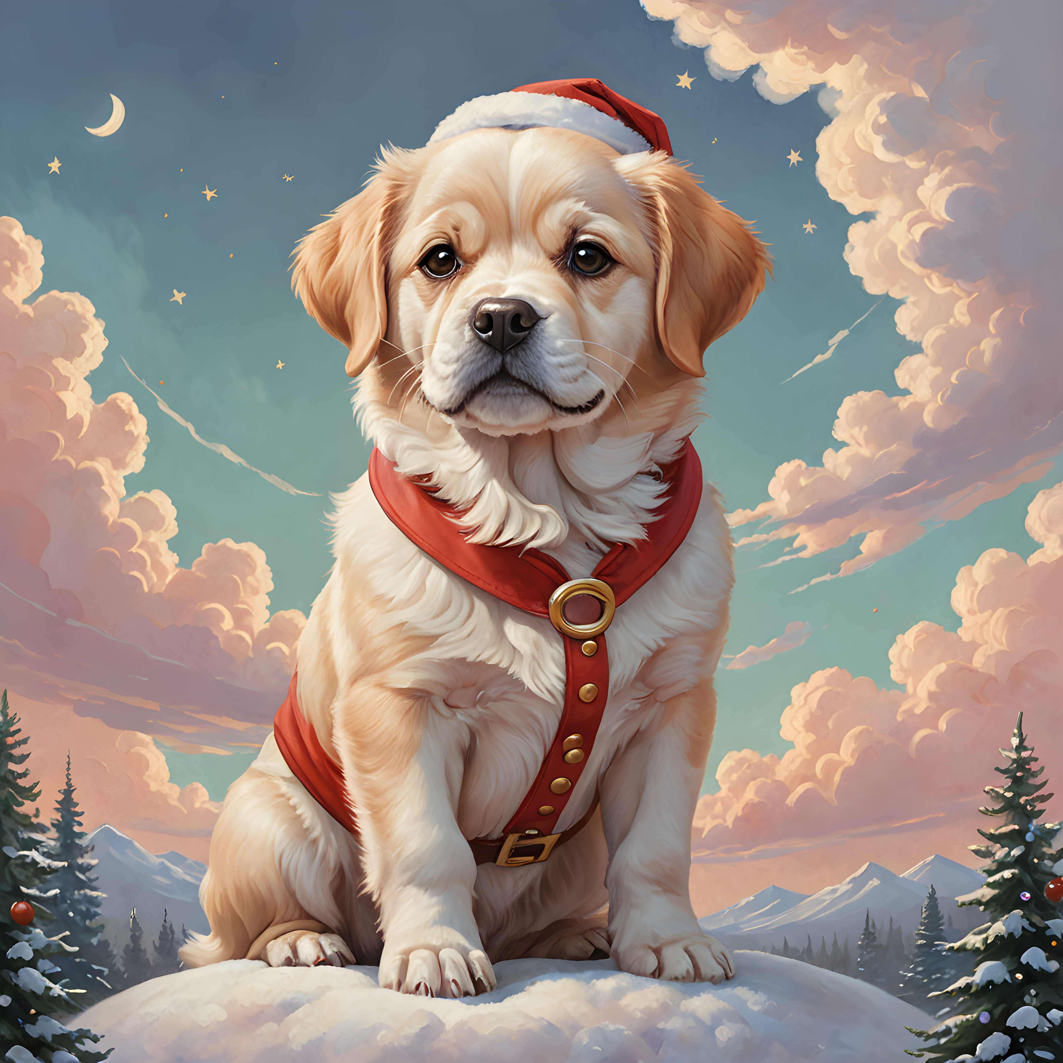 Santa Dog — Nursery (Motivational)