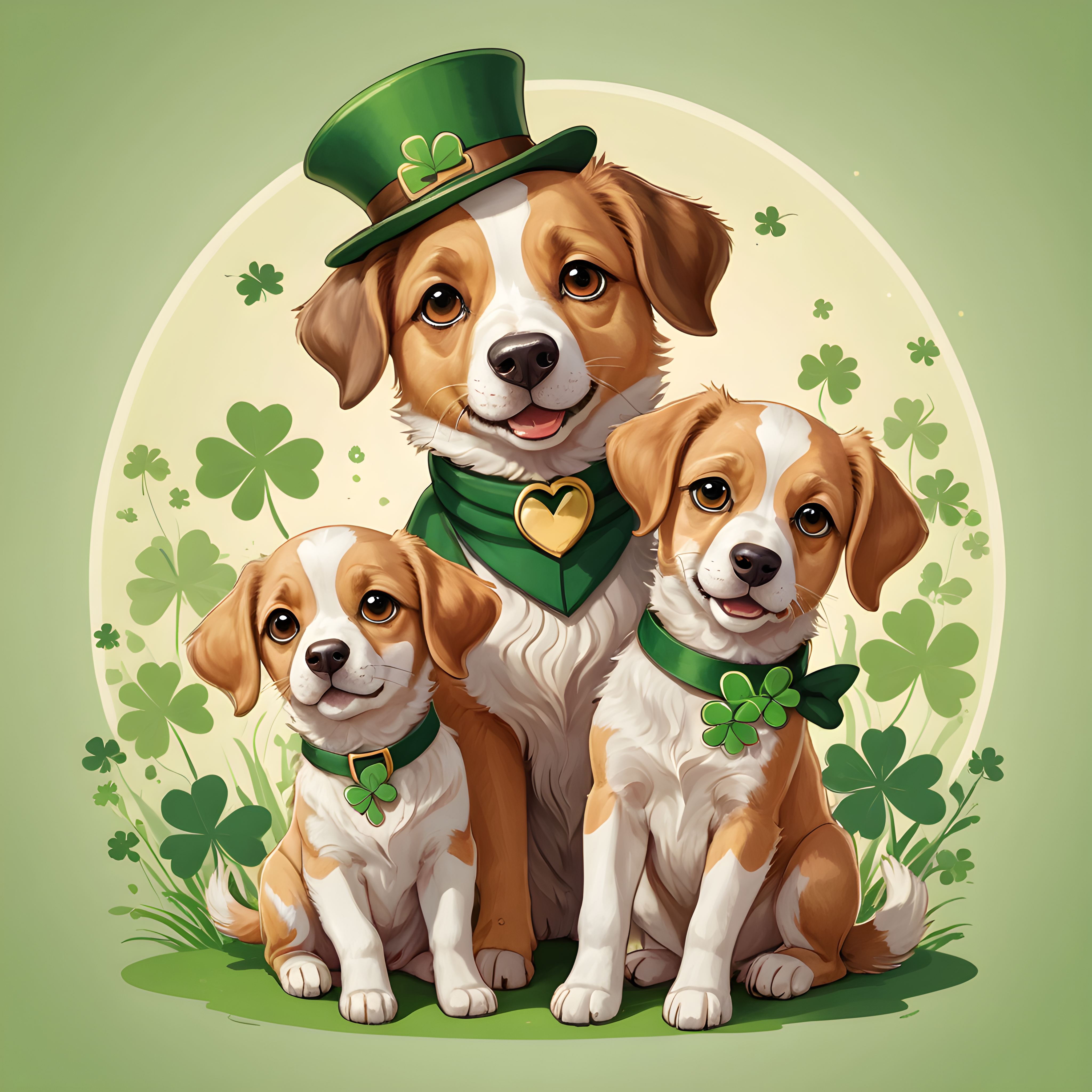 St Patricks Shepherd — Cartoon / Kawaii (Romantic)