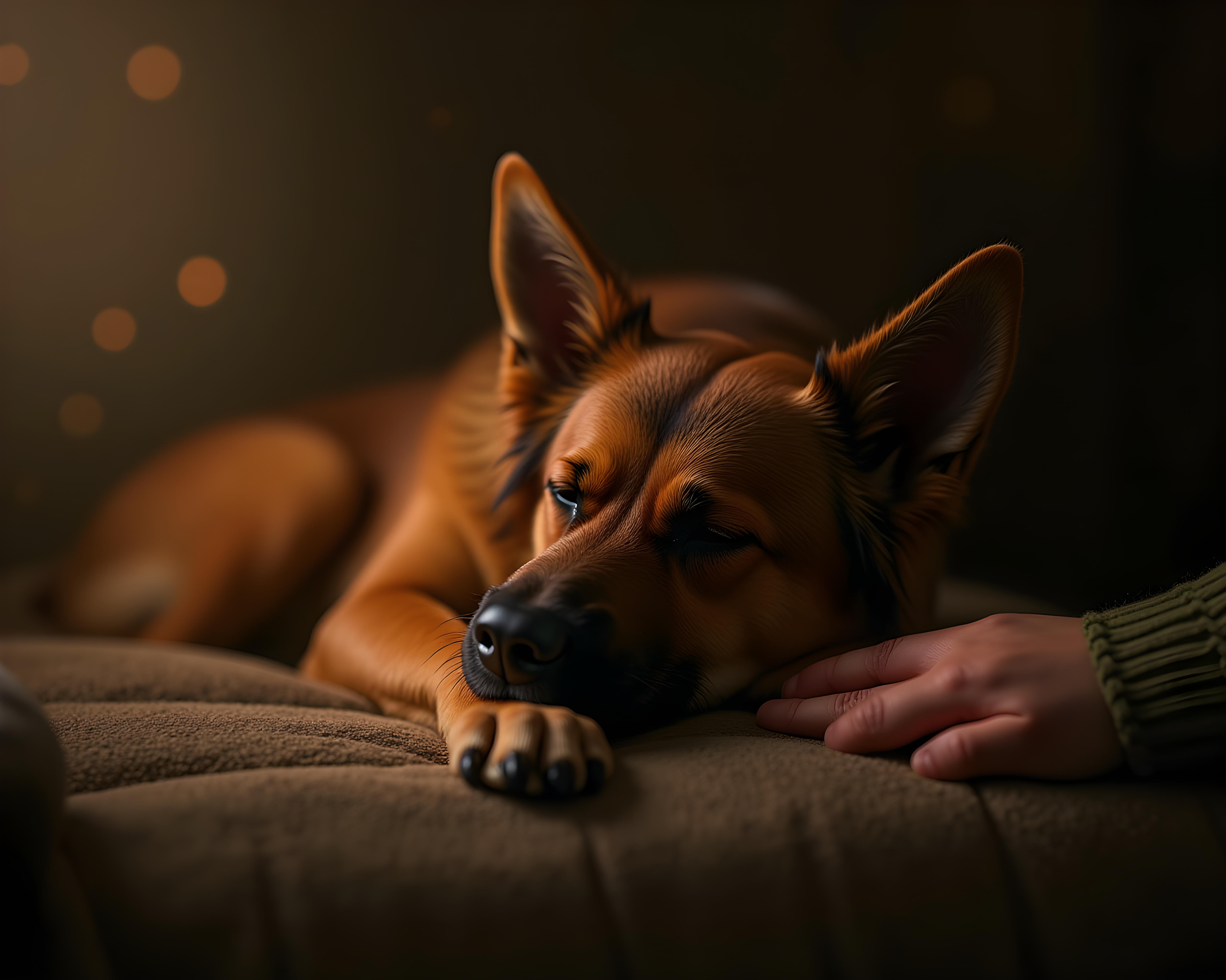 St Patricks Shepherd — Hyper-Realistic (Sleepy)