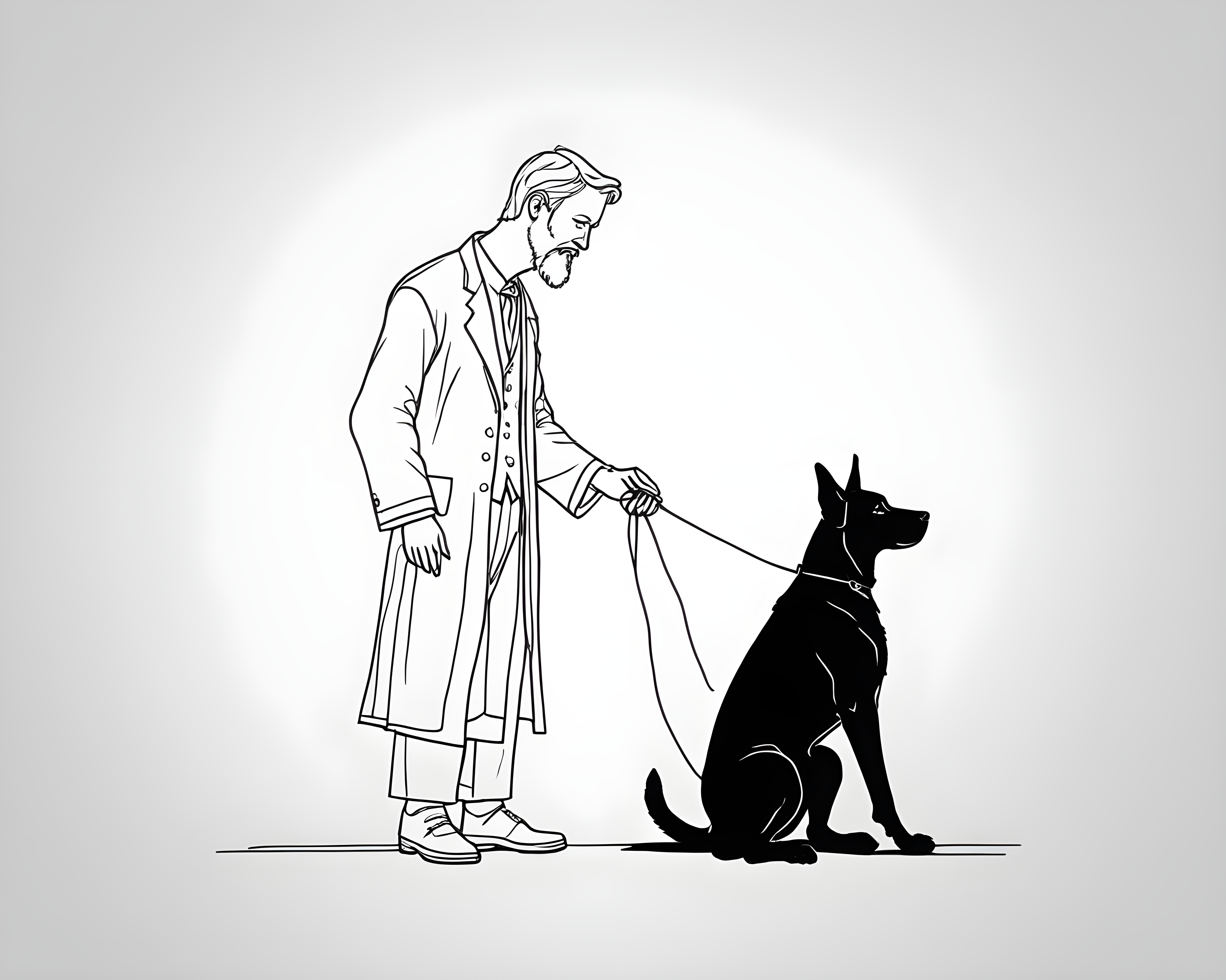 St Patricks Shepherd — Minimalist Line Art (Motivational)