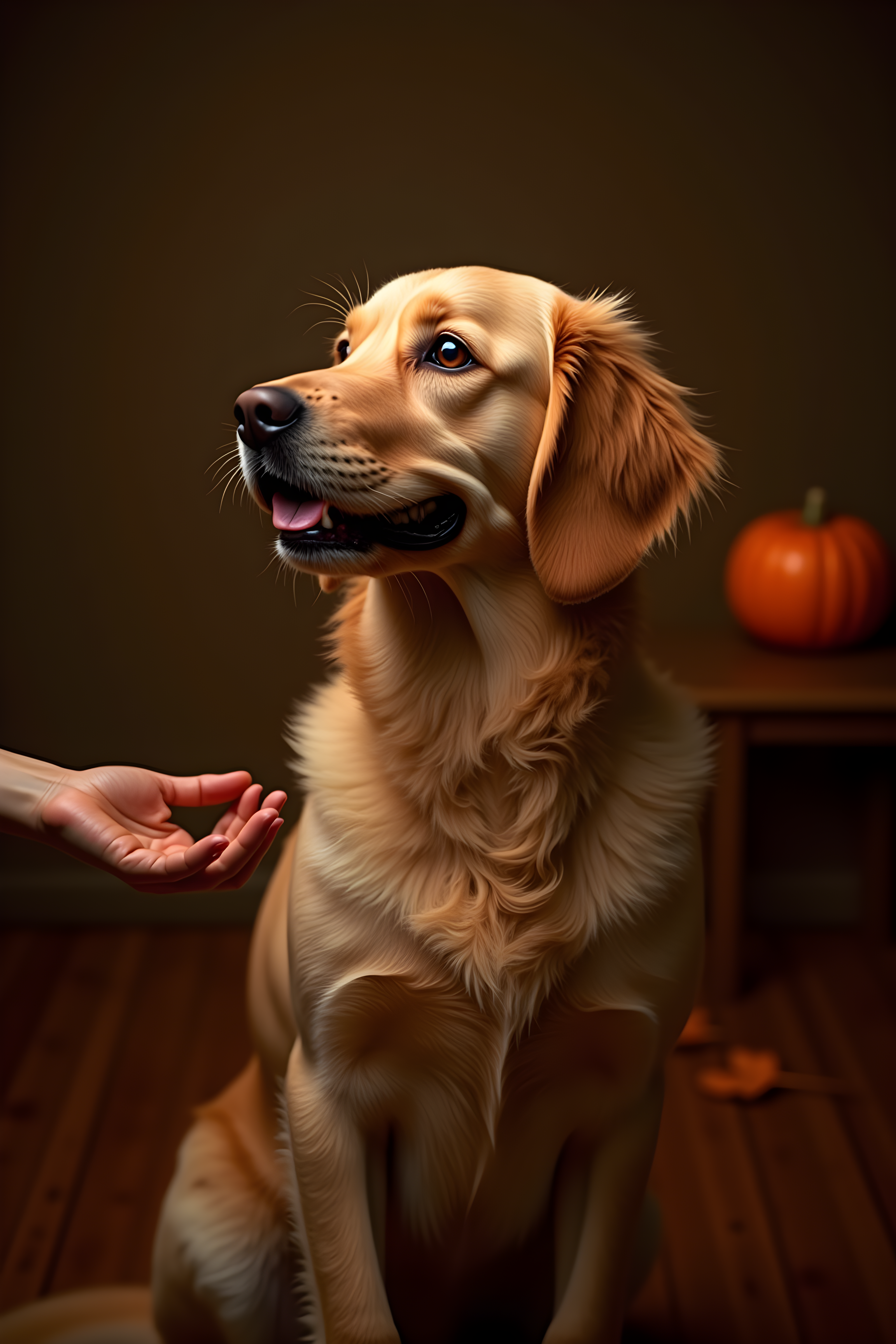Thanksgiving Retriever — Realistic (Seasonal)
